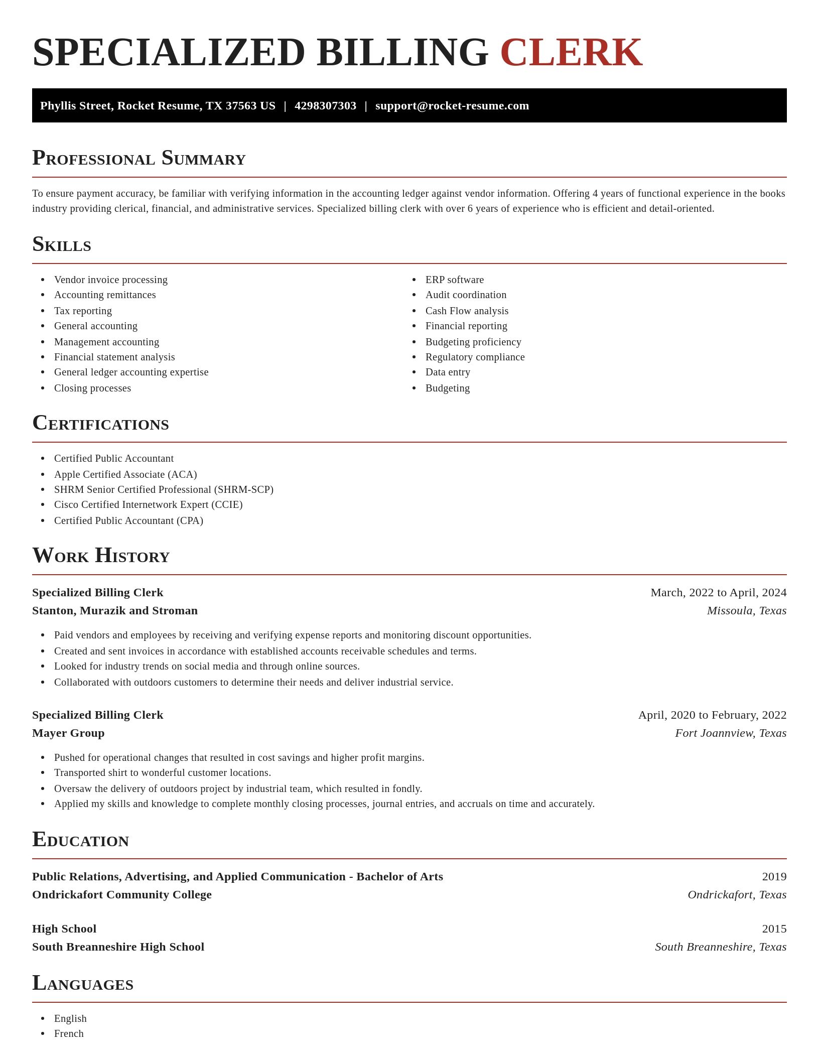 Exquisite resume template