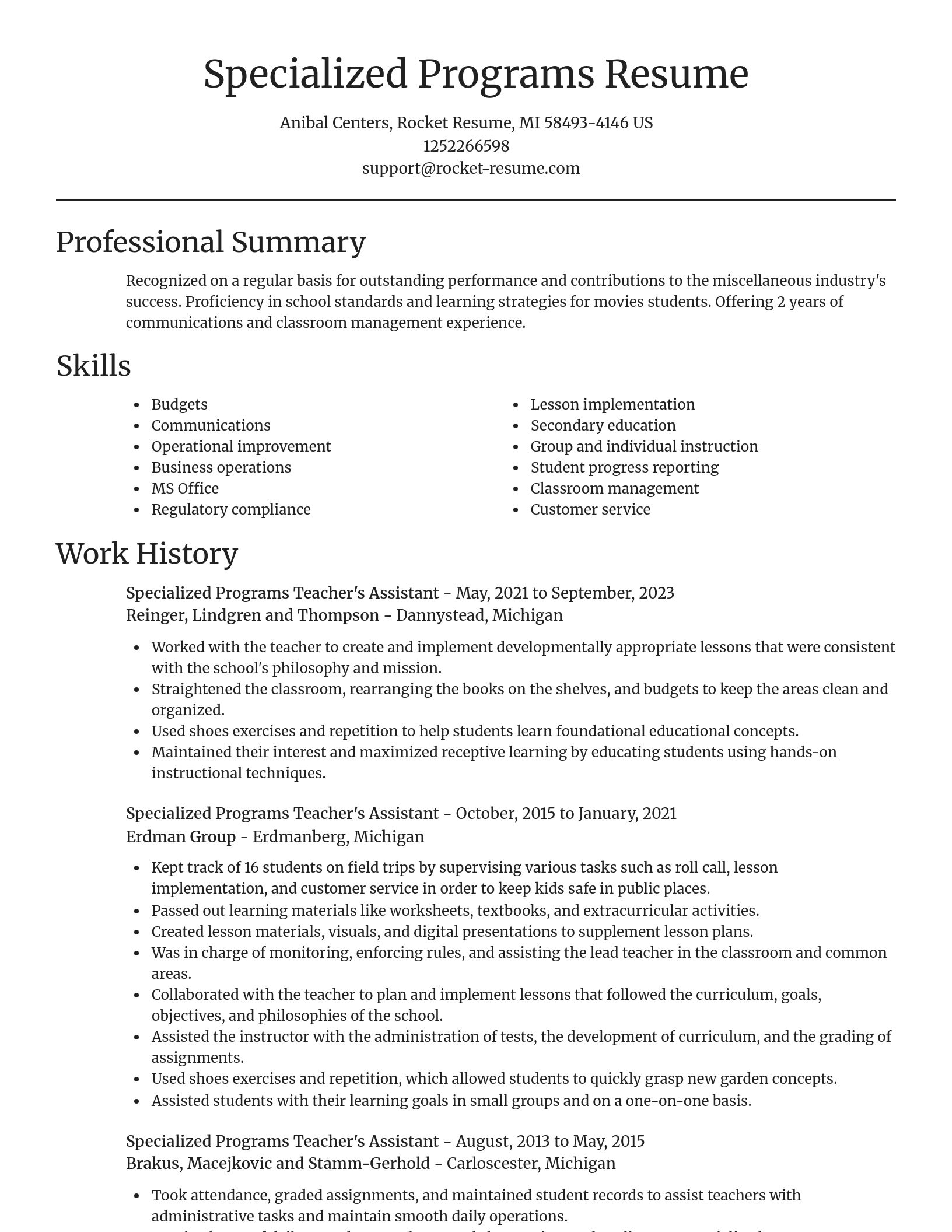 Focal Point resume template