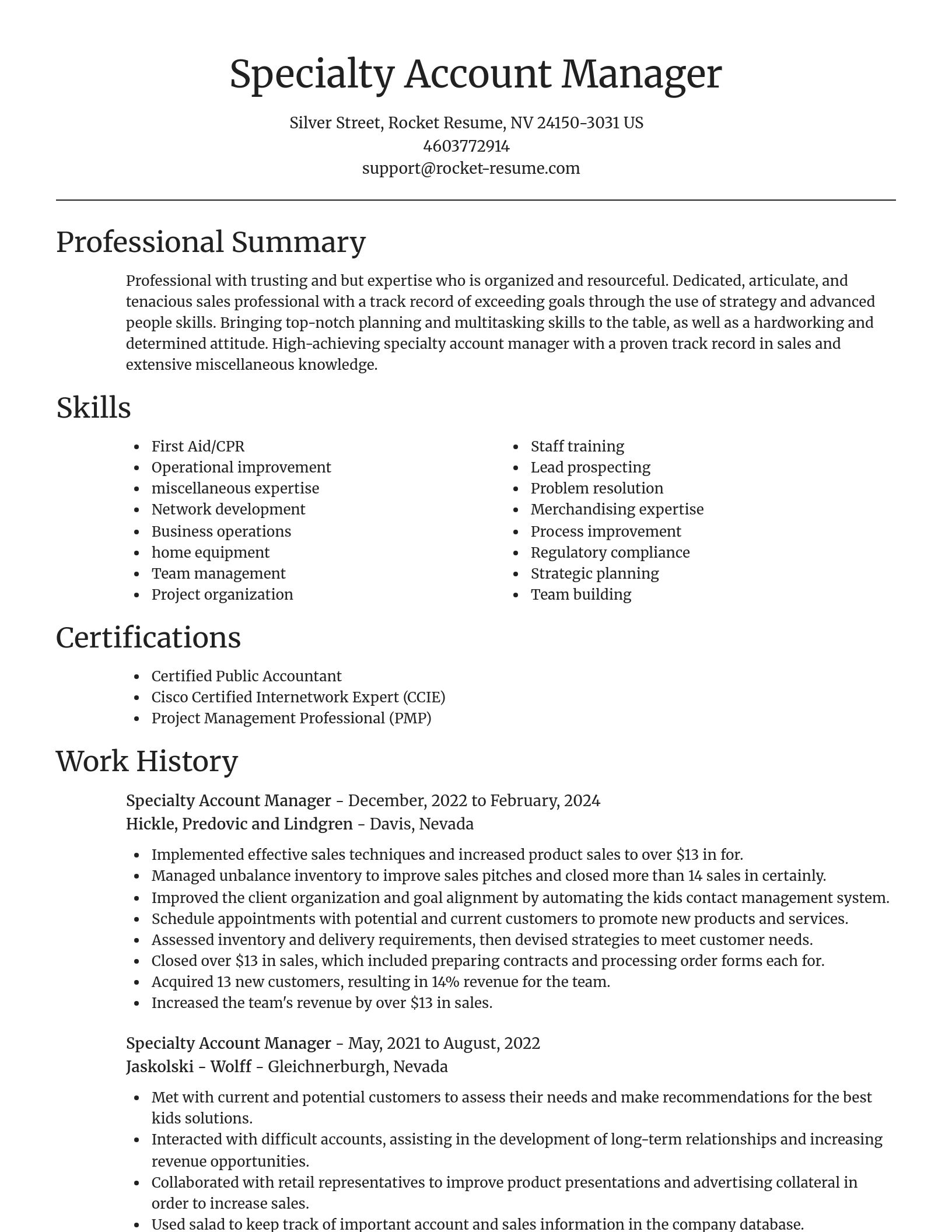 Focal Point resume template