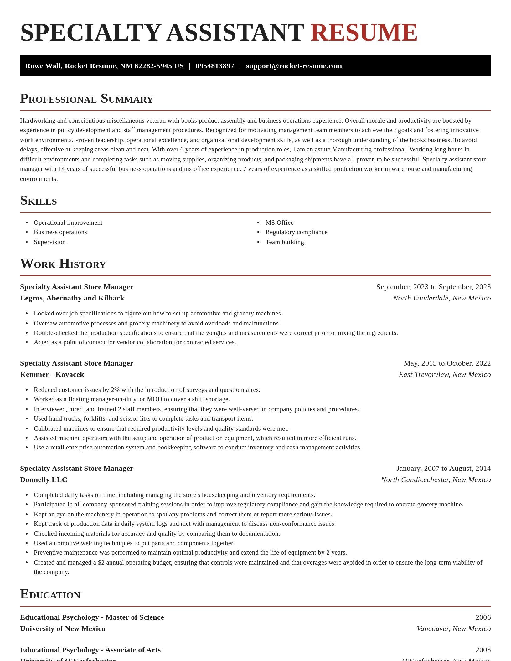 Exquisite resume template