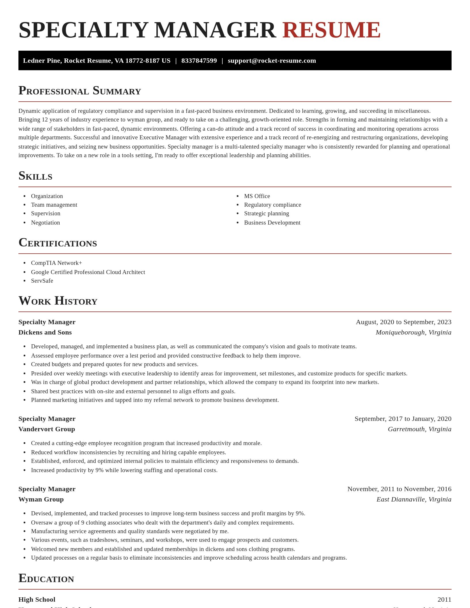 Exquisite resume template