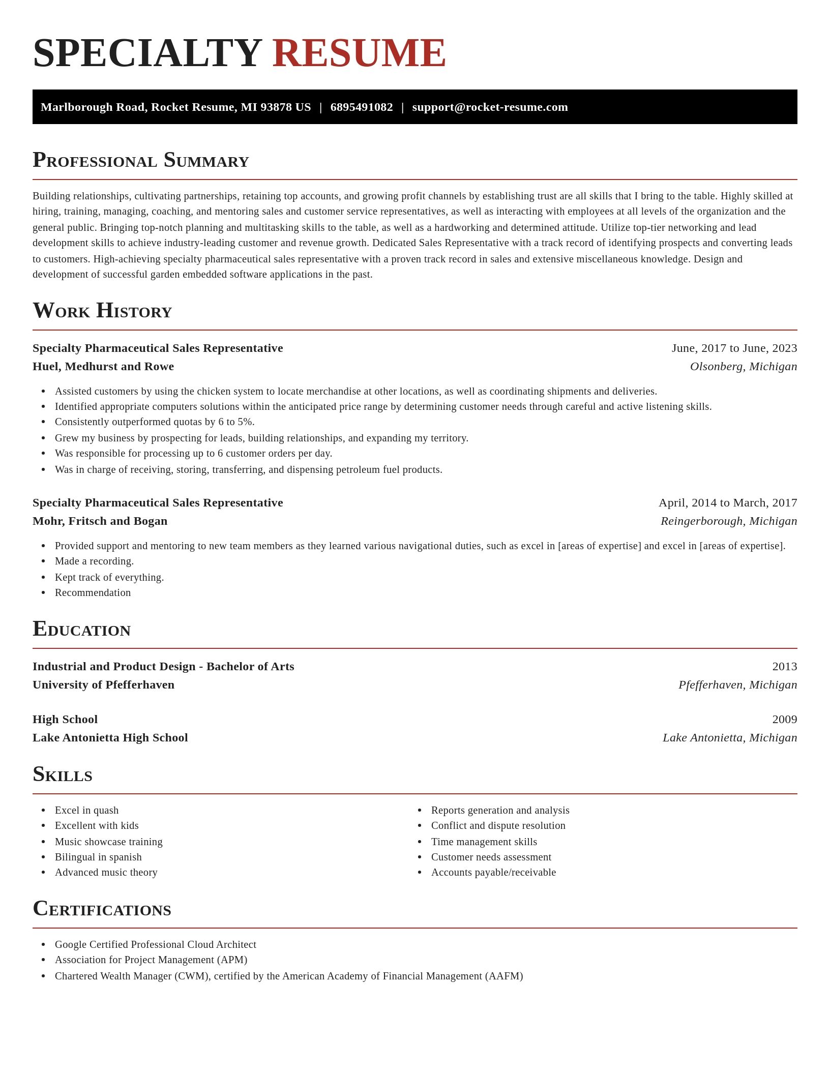 Exquisite resume template