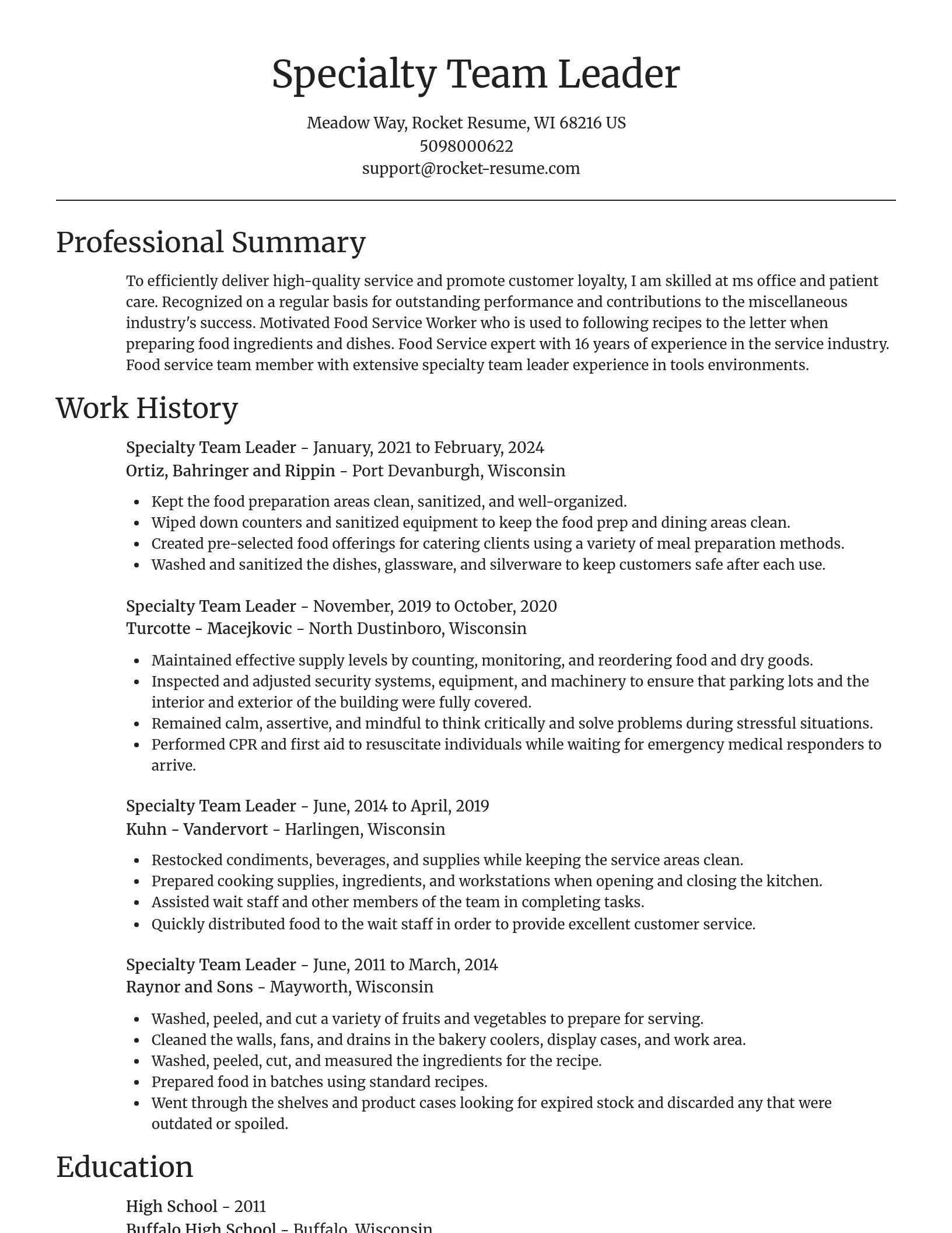 Focal Point resume template