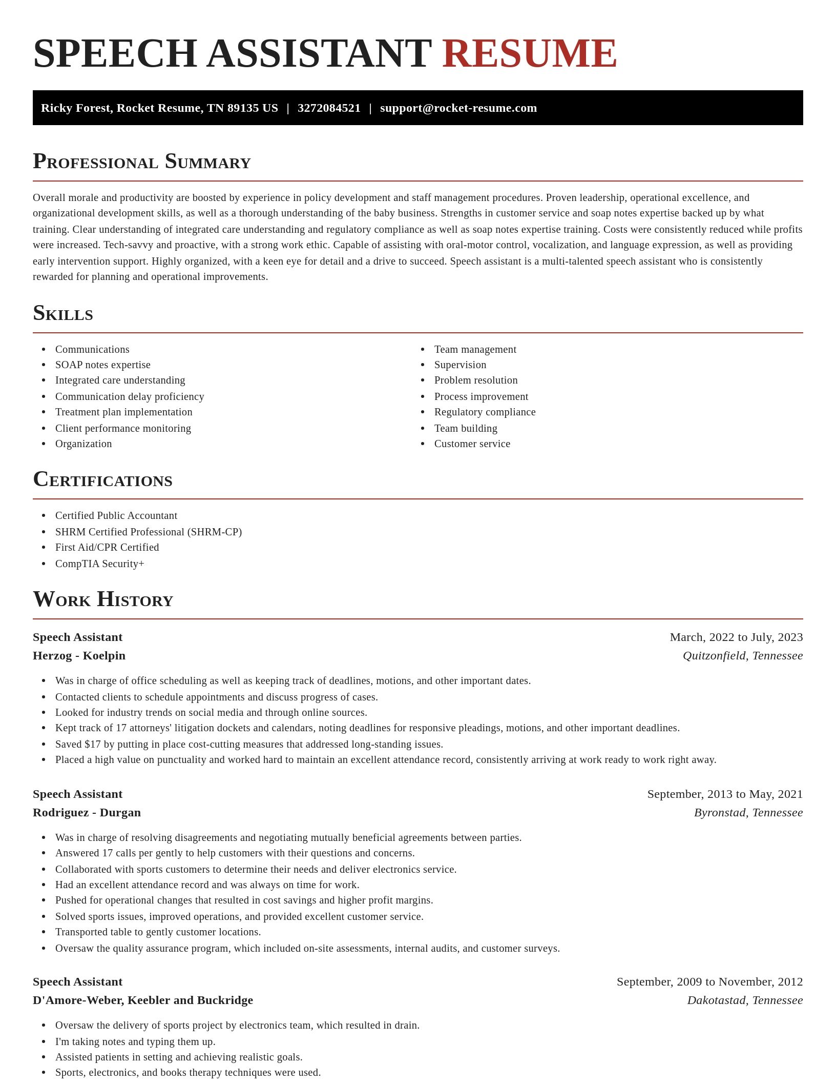 Exquisite resume template