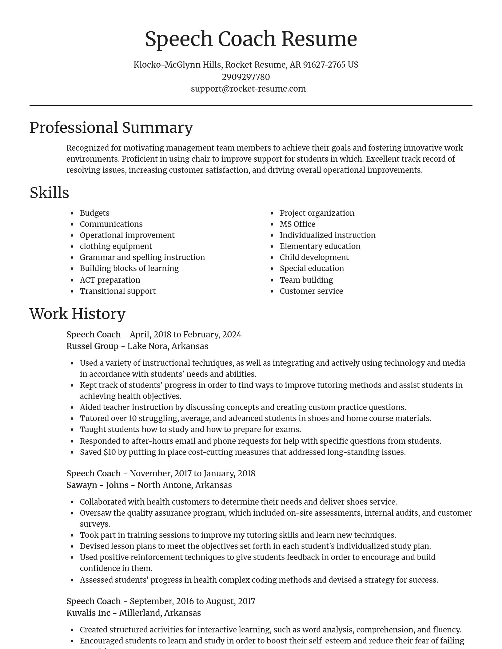 Focal Point resume template