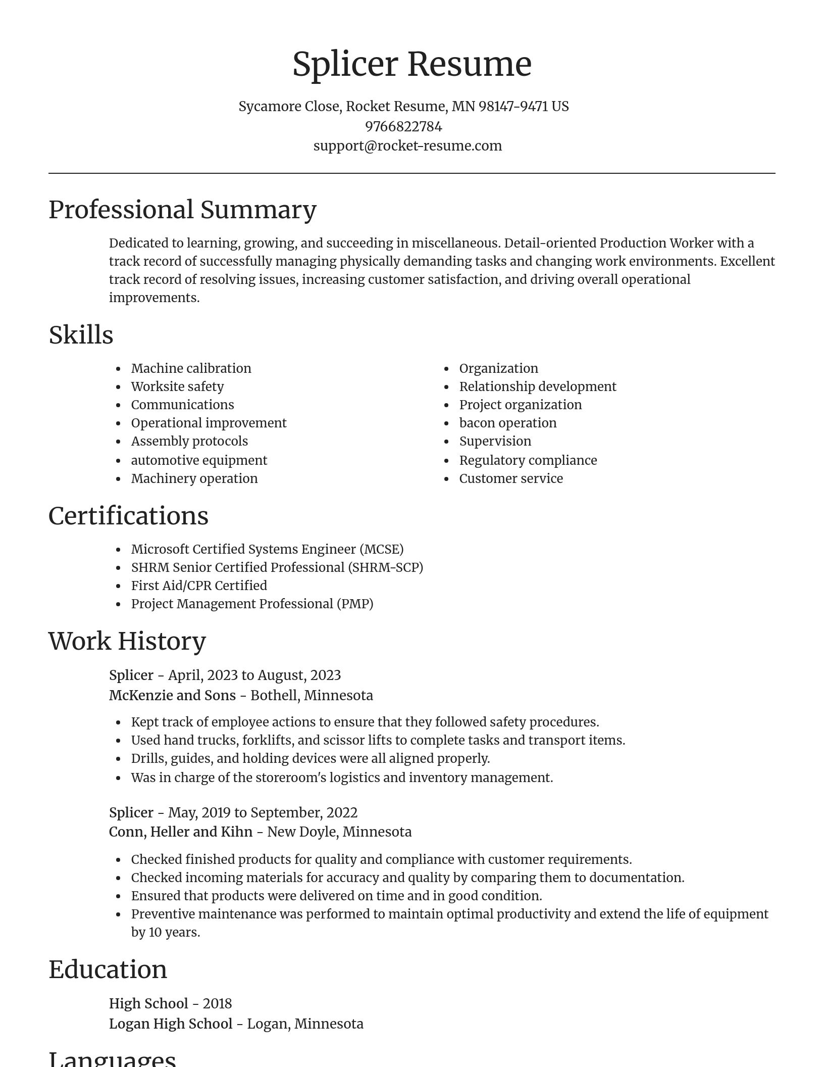 Focal Point resume template
