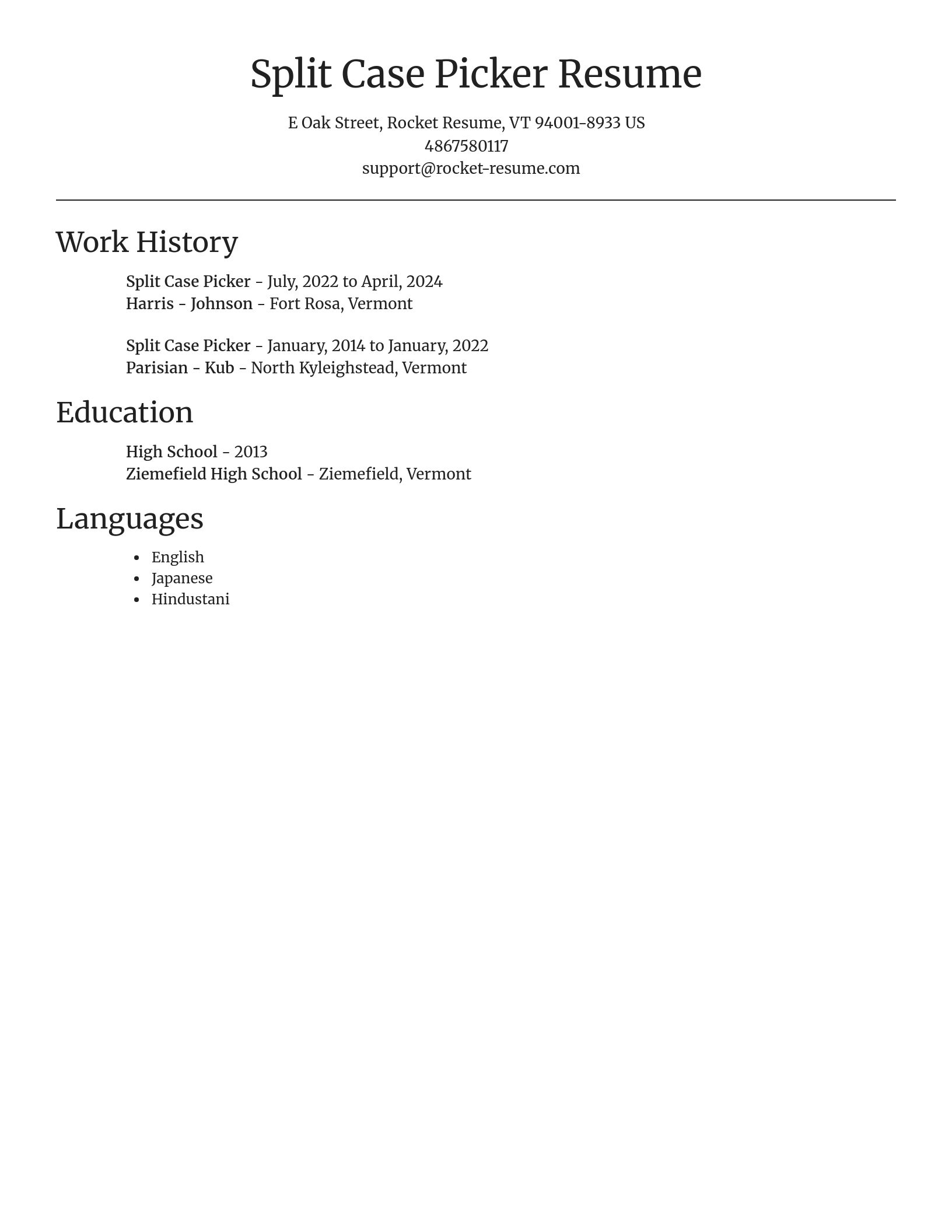 Focal Point resume template