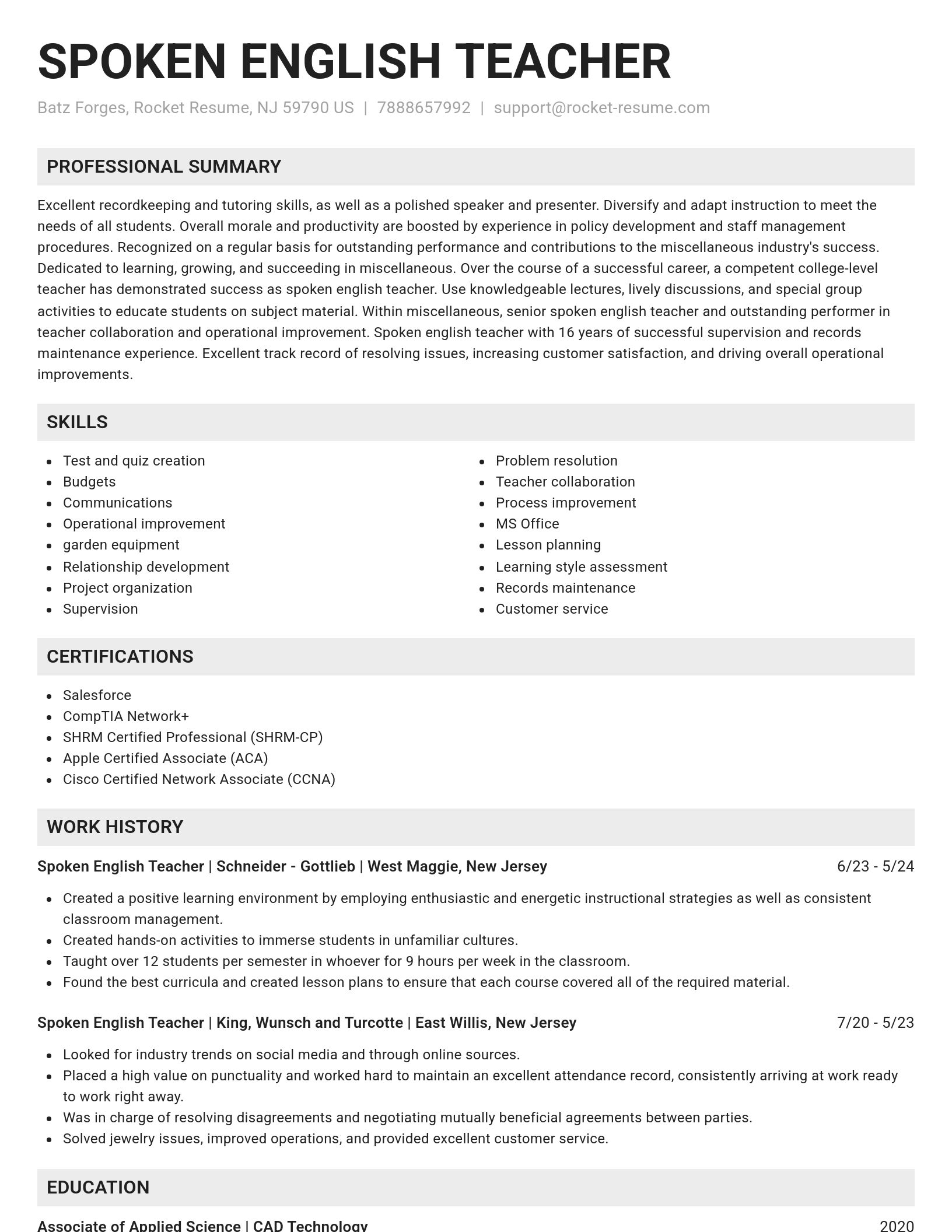 Genius resume template