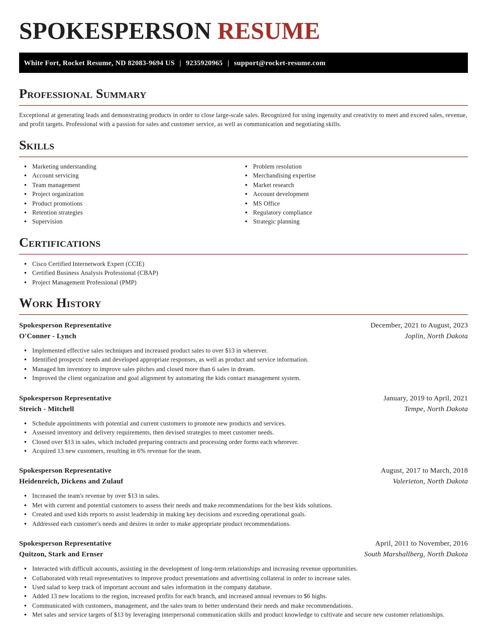 Exquisite resume template