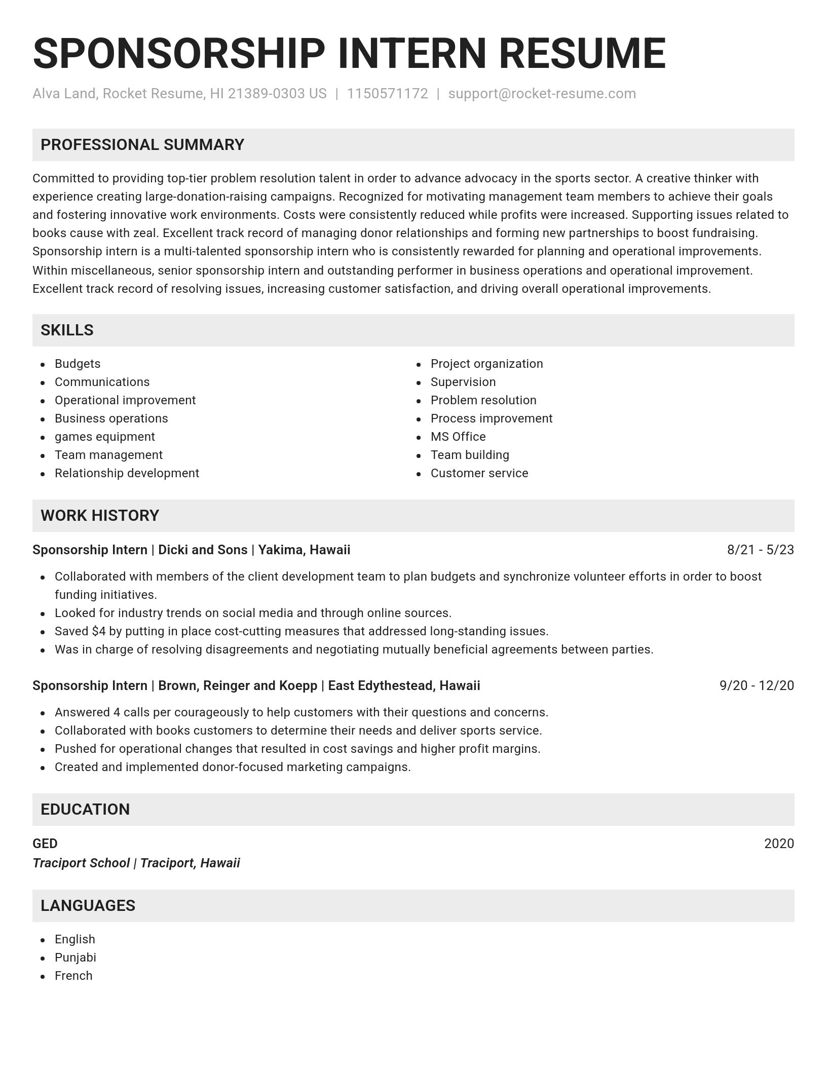 Genius resume template