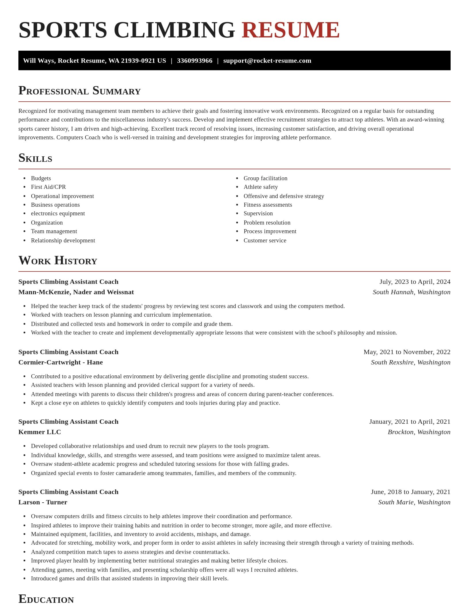 Exquisite resume template