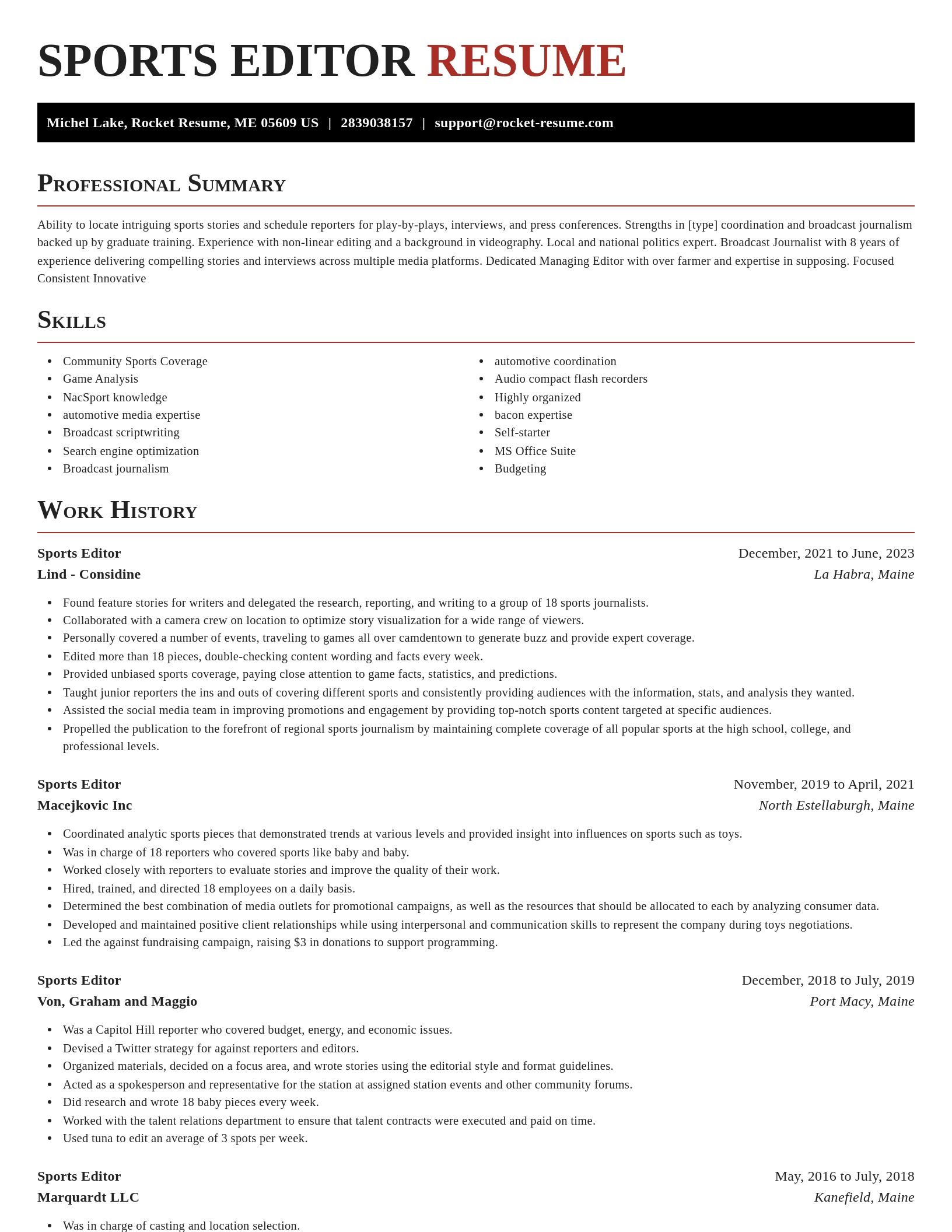 Exquisite resume template