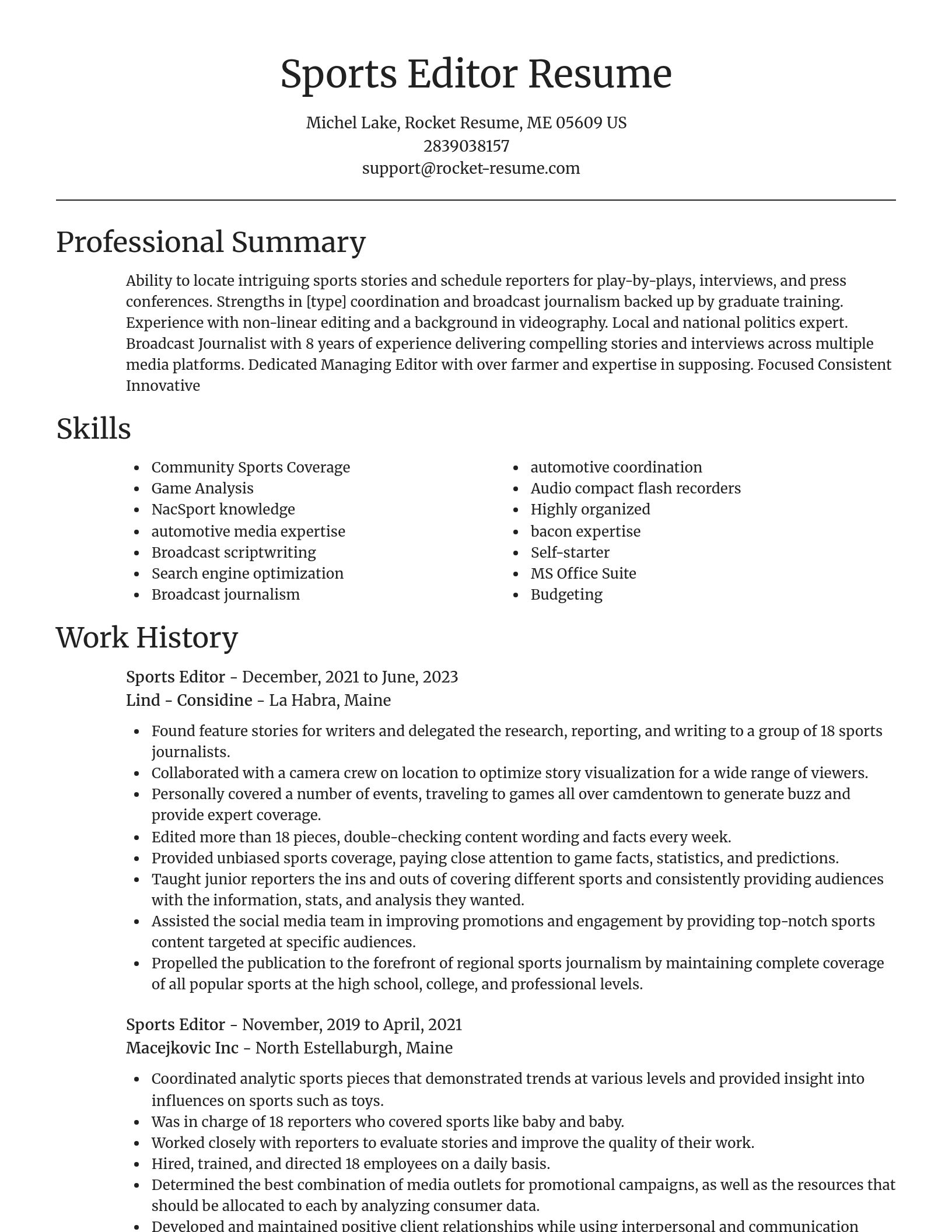 Focal Point resume template