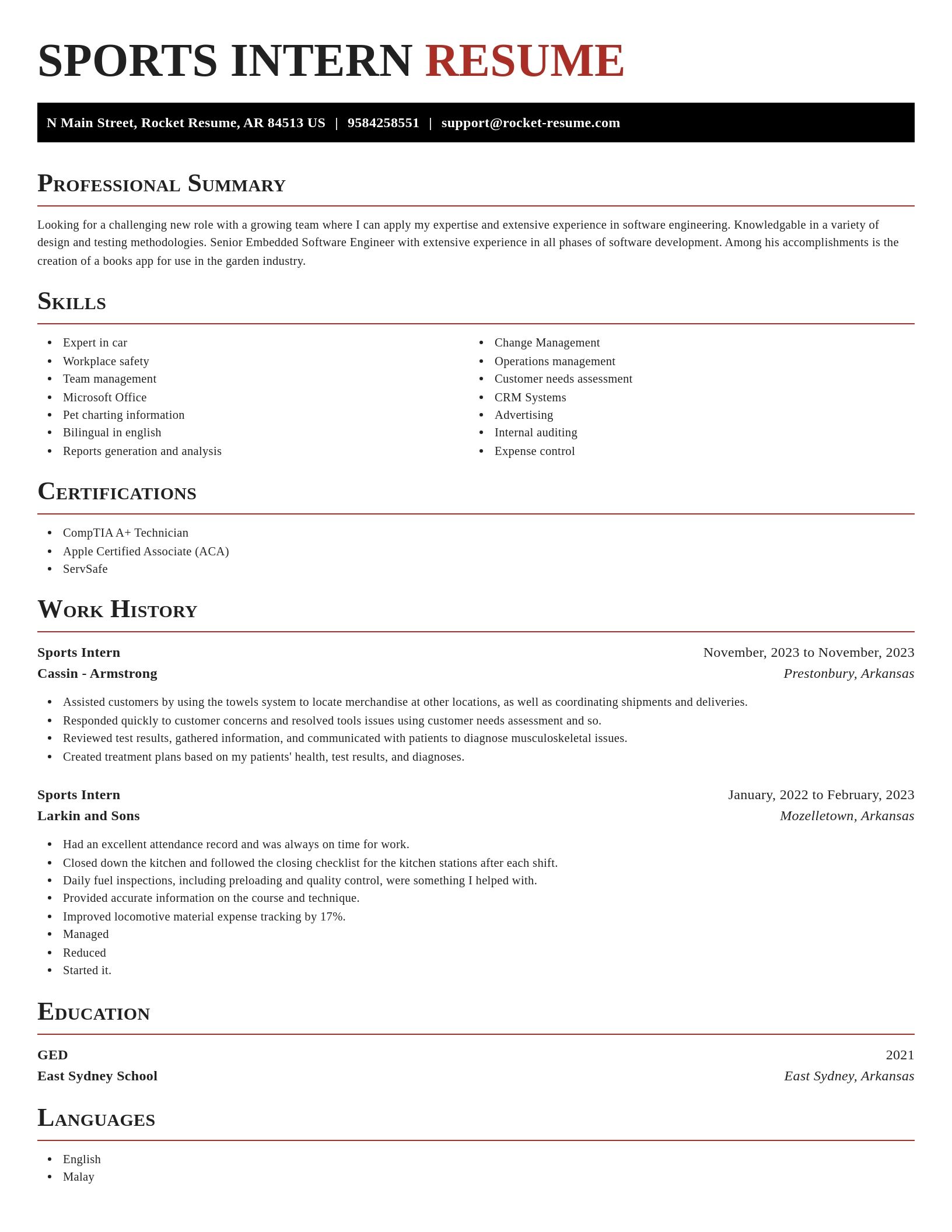 Exquisite resume template