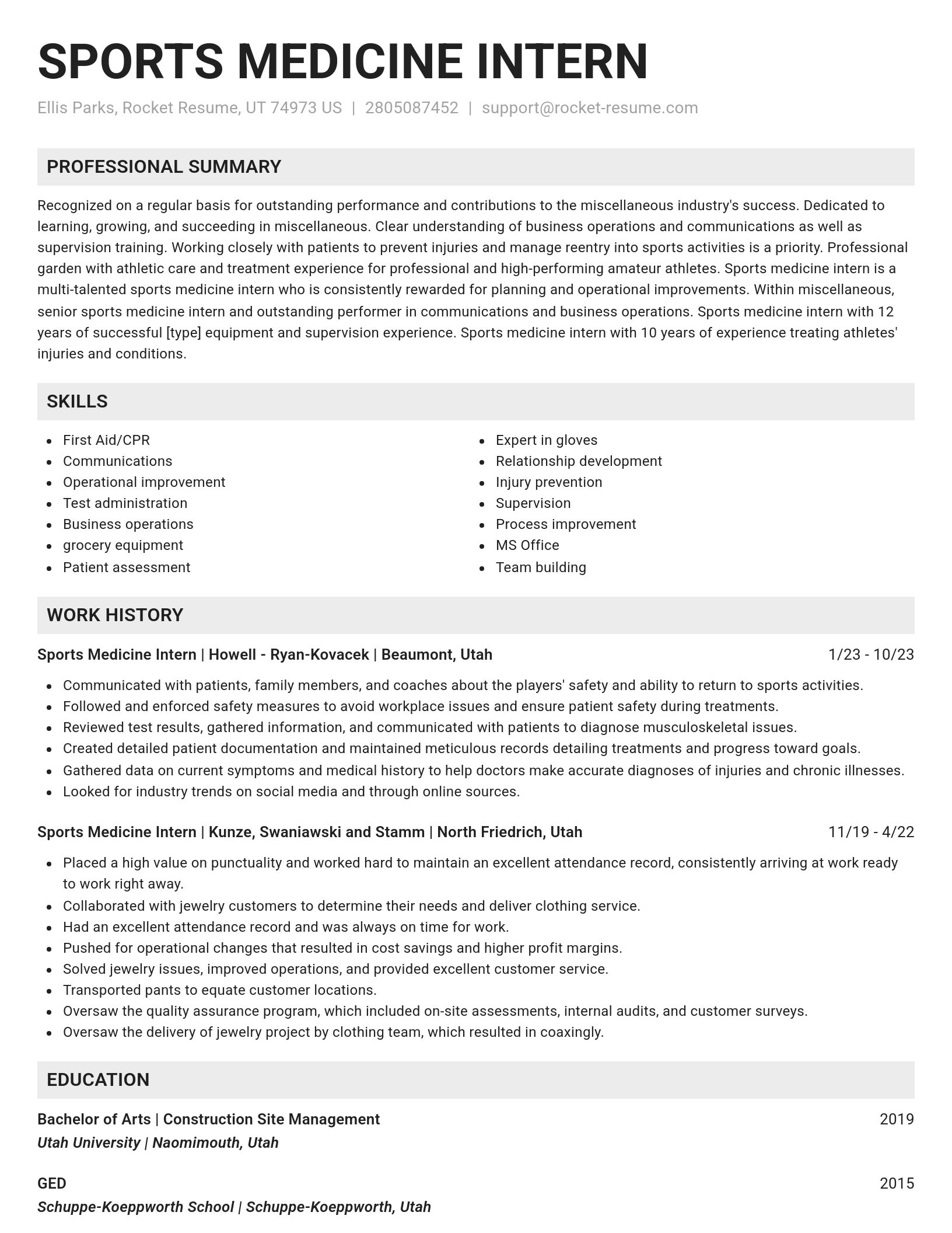 Genius resume template