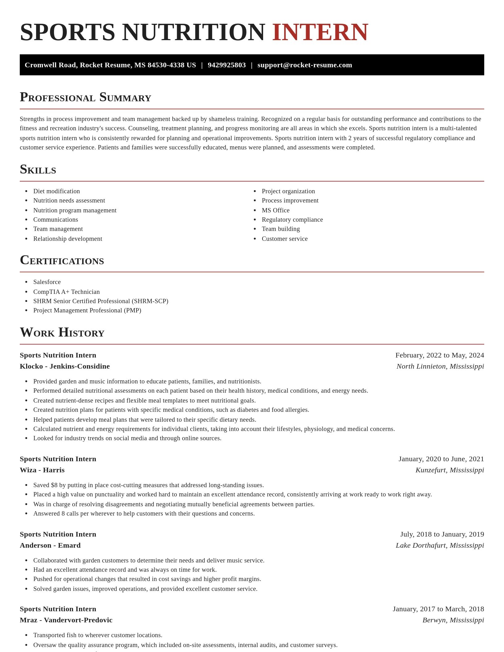Exquisite resume template