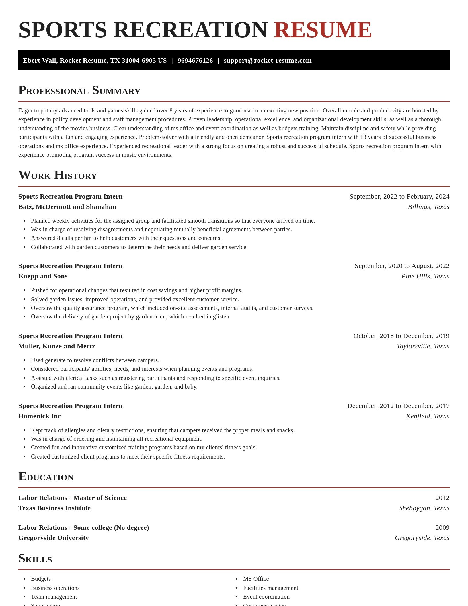Exquisite resume template