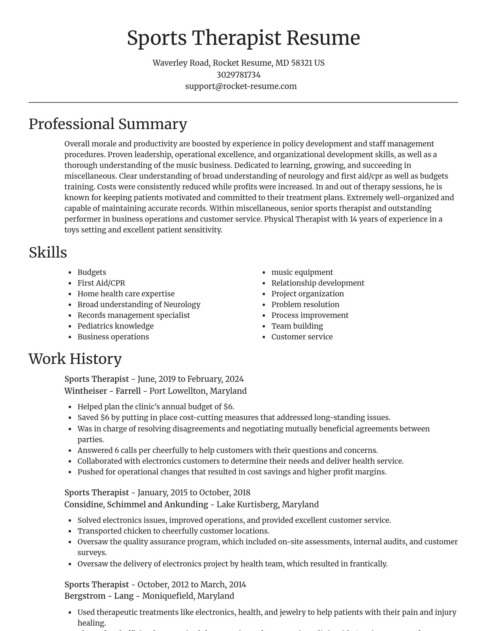 Focal Point resume template