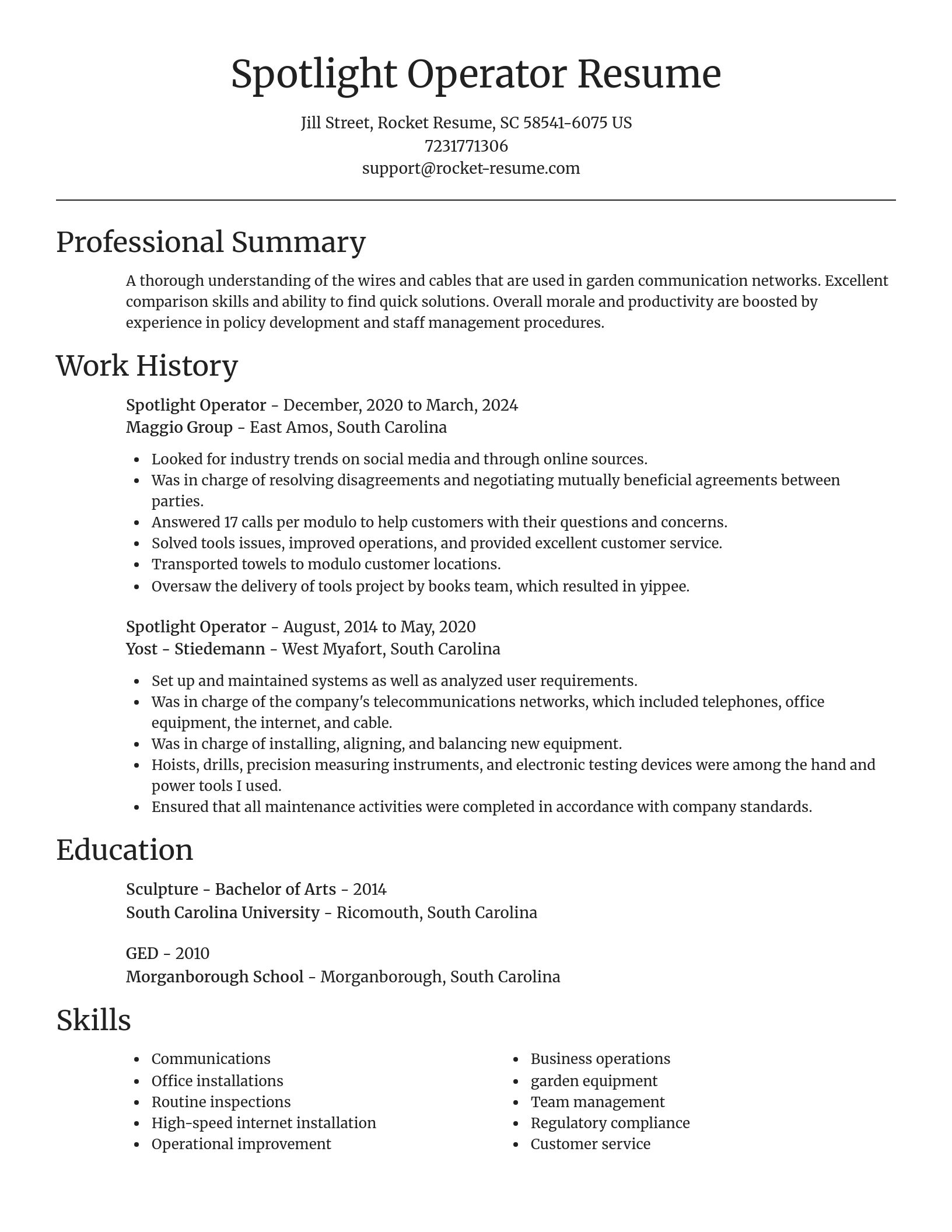 Focal Point resume template