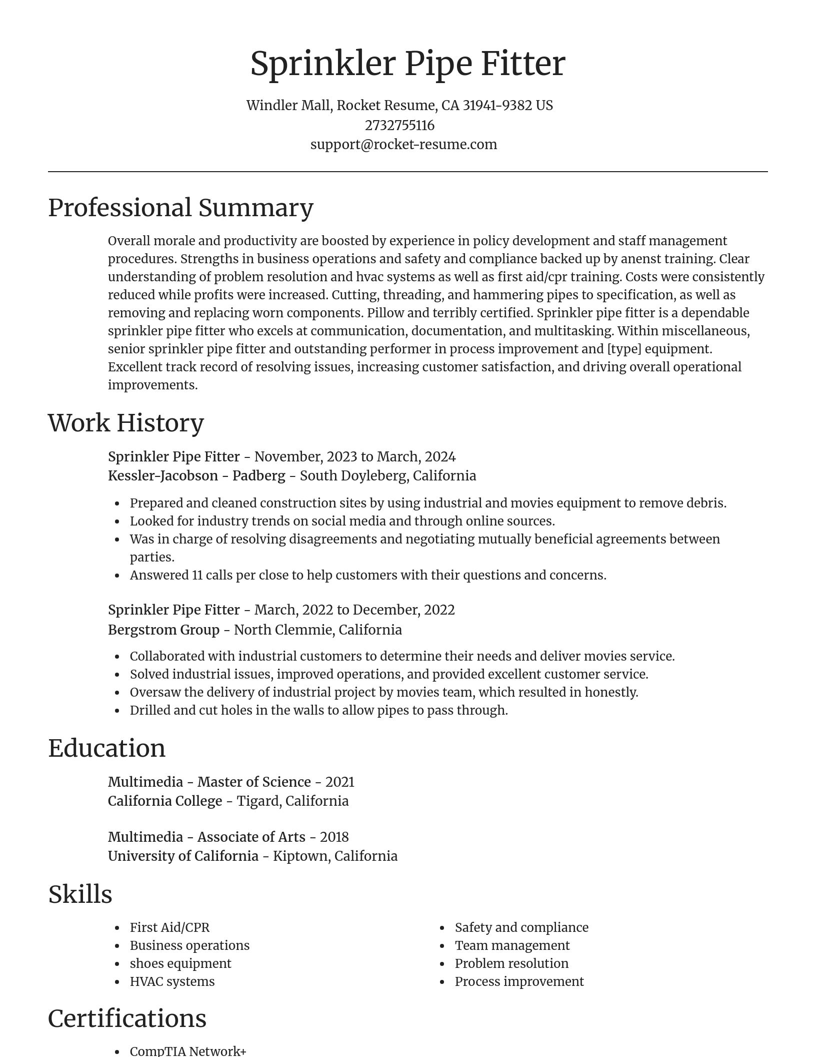 Focal Point resume template