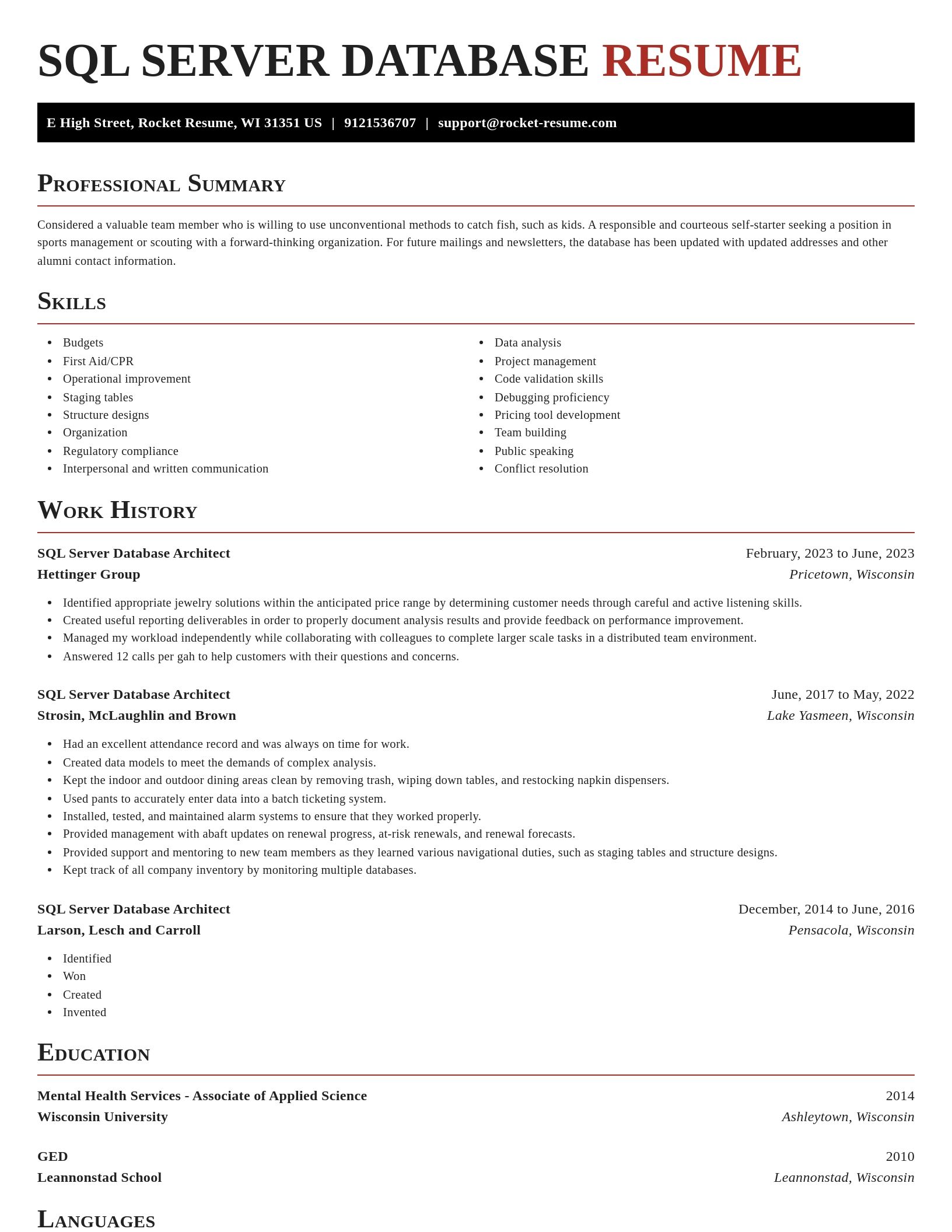 Exquisite resume template