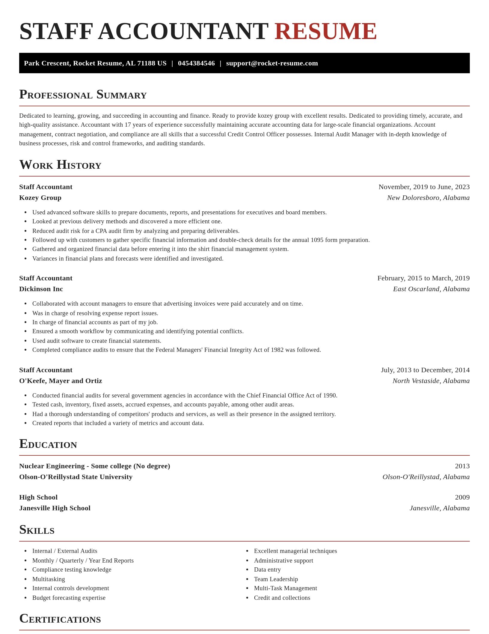Exquisite resume template