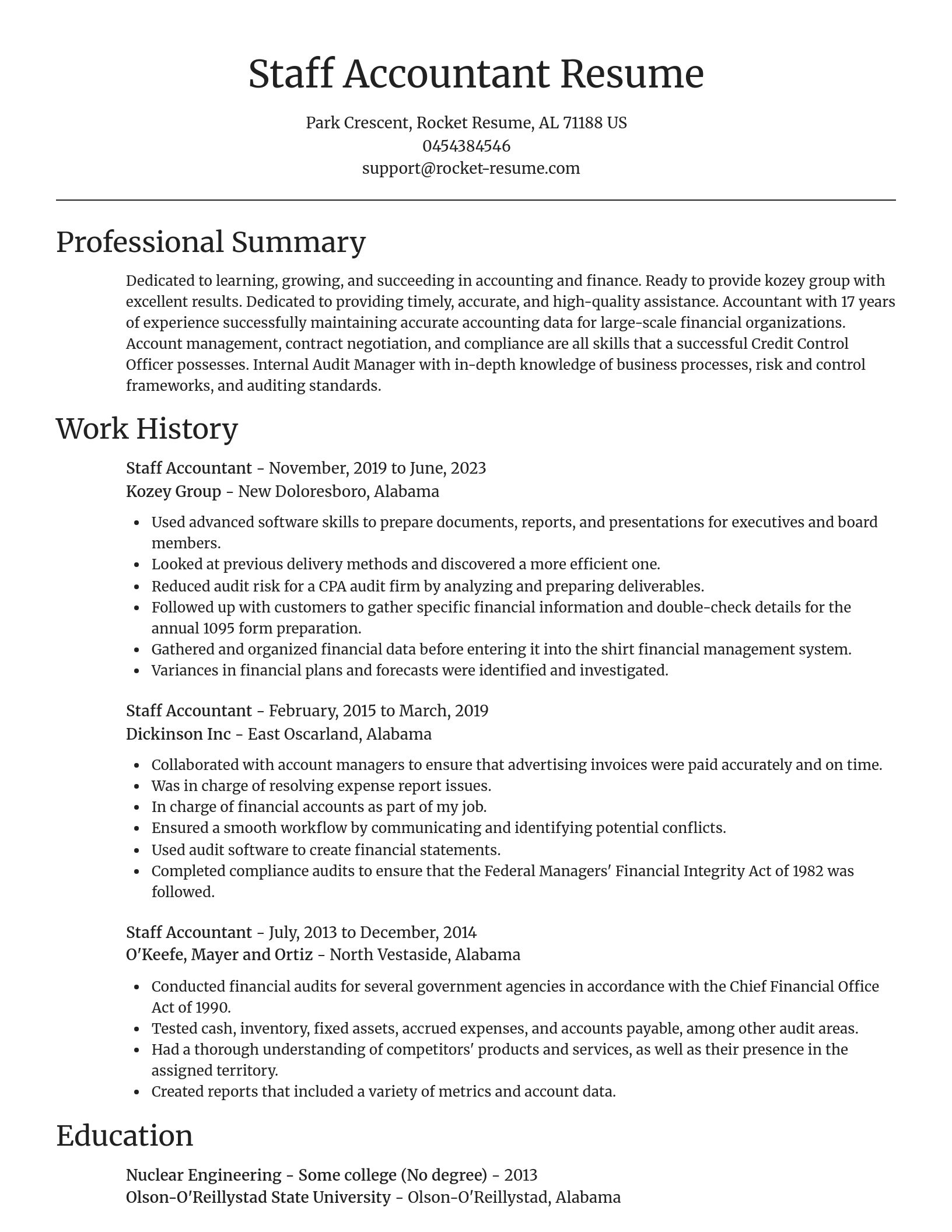Focal Point resume template