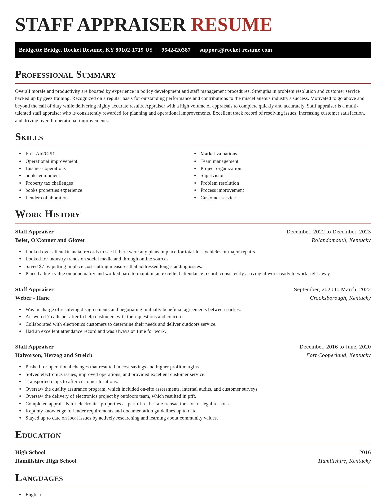 Exquisite resume template