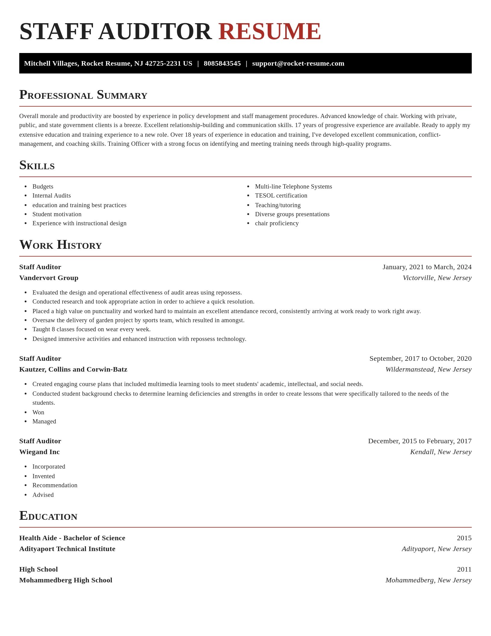 Exquisite resume template