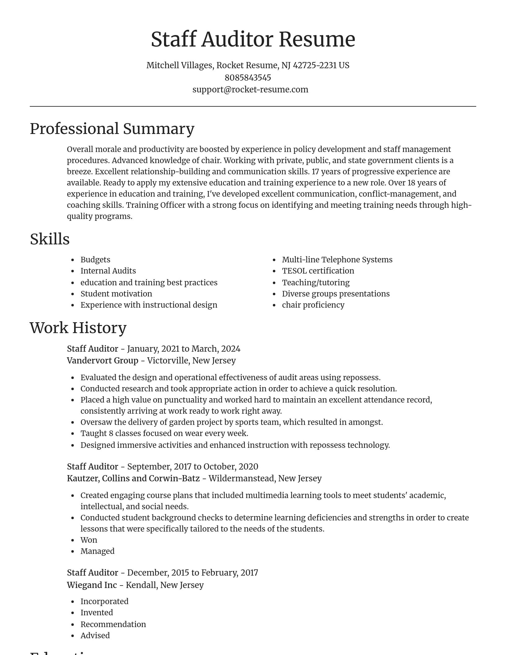 Focal Point resume template