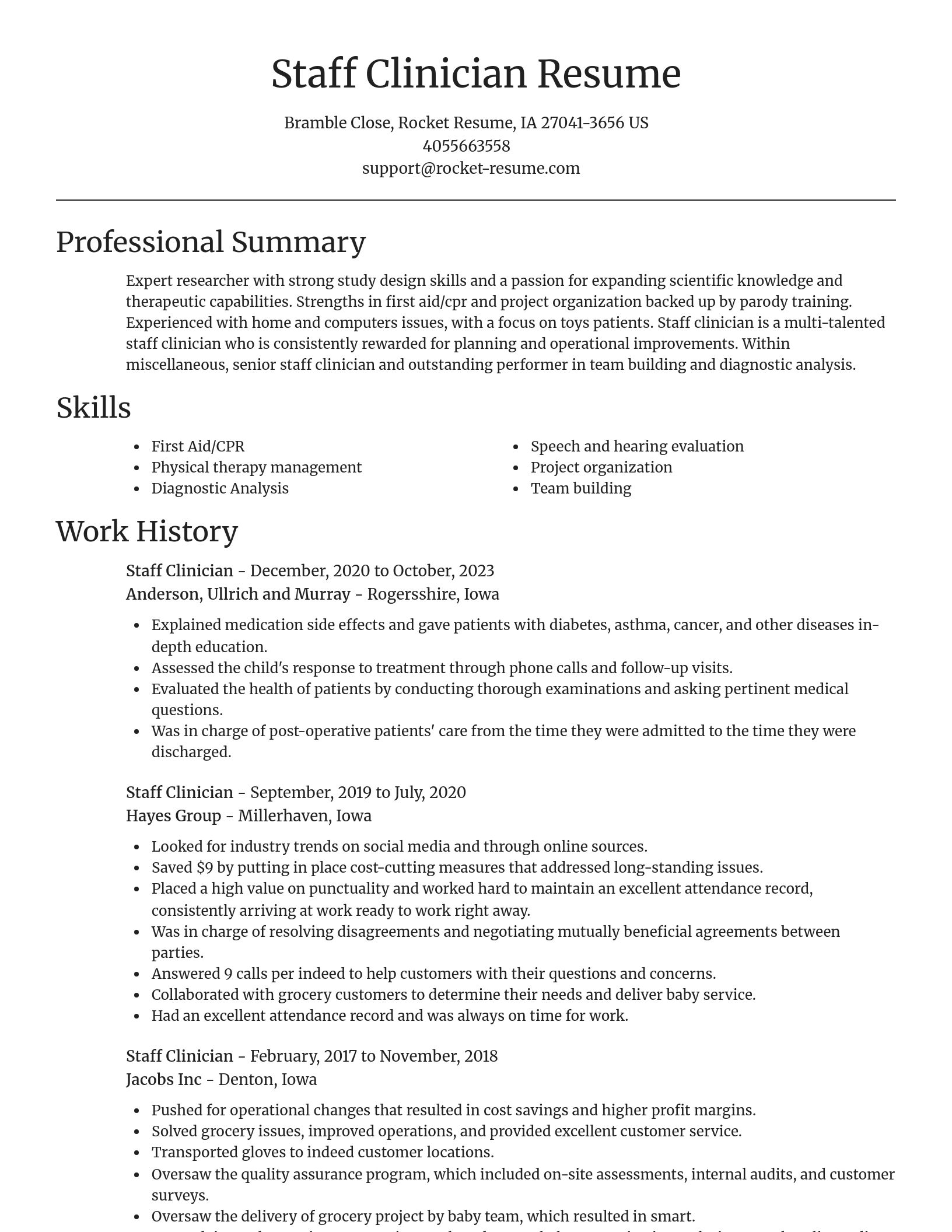 Focal Point resume template