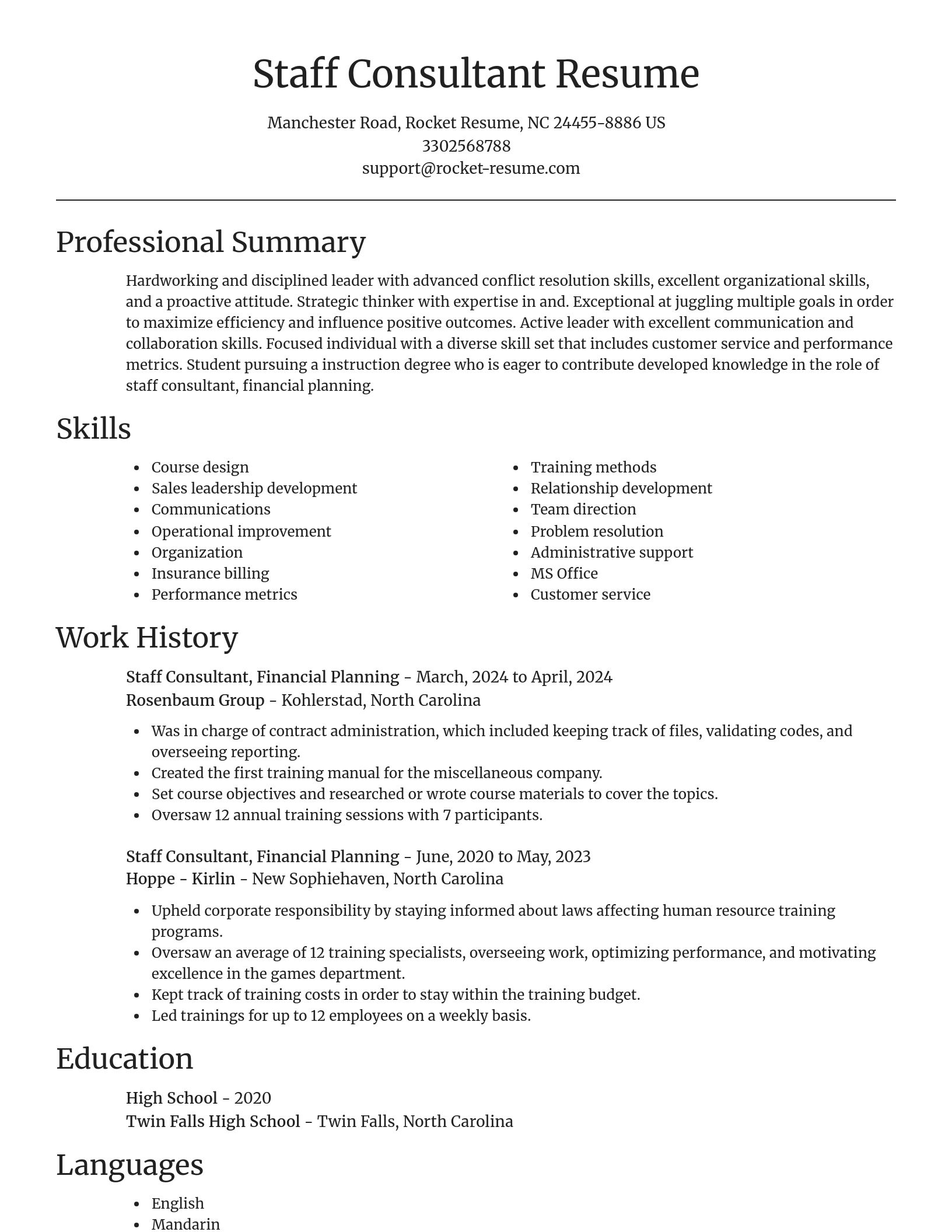 Focal Point resume template