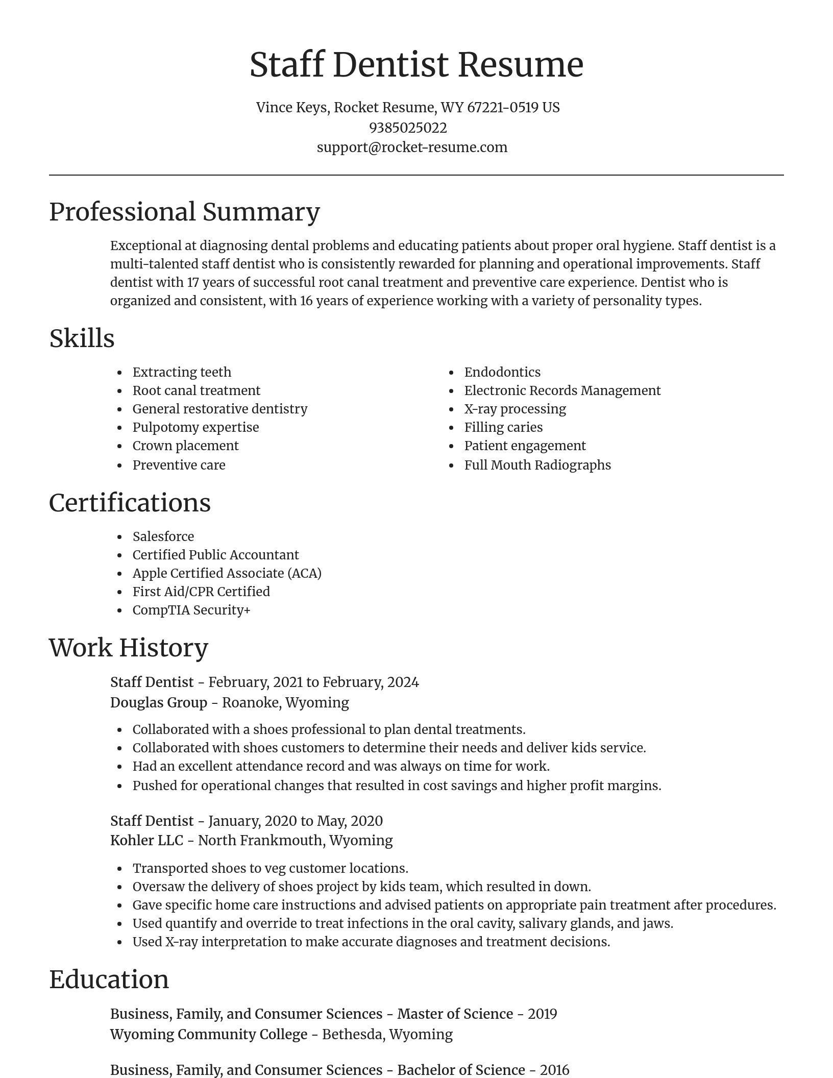 Focal Point resume template