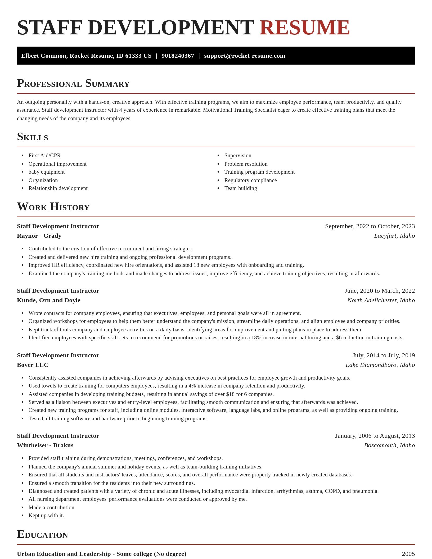 Exquisite resume template