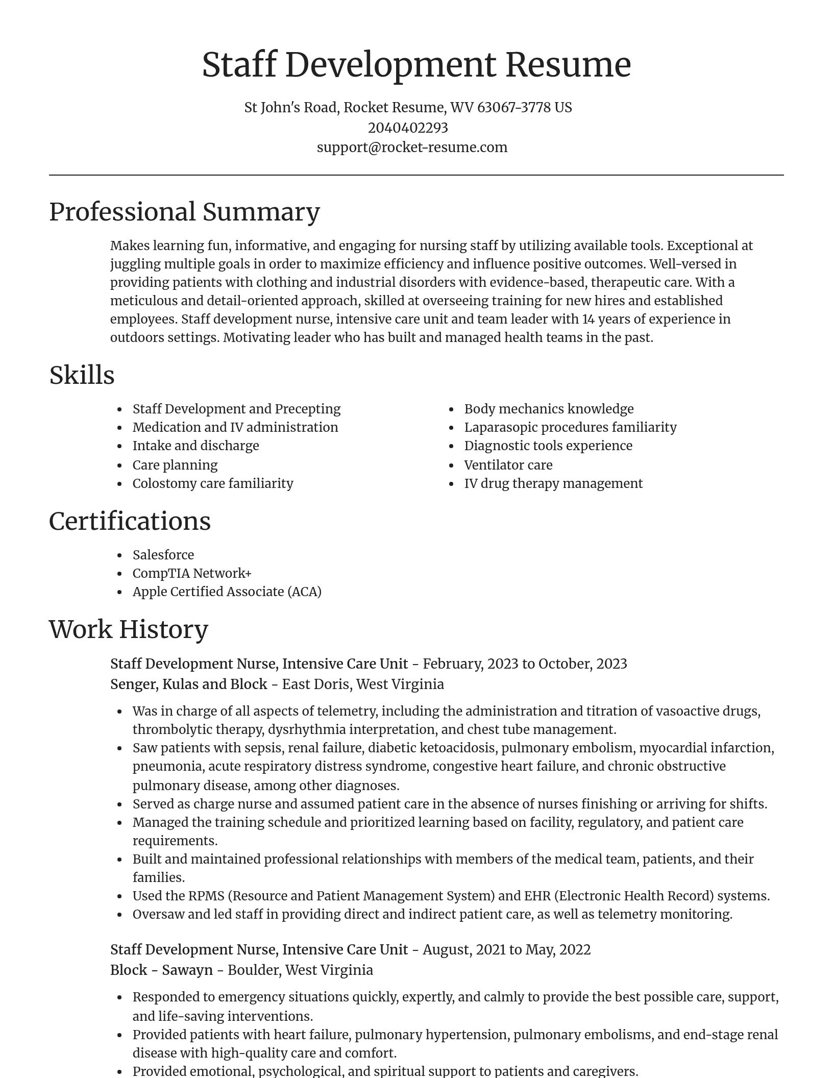 Focal Point resume template