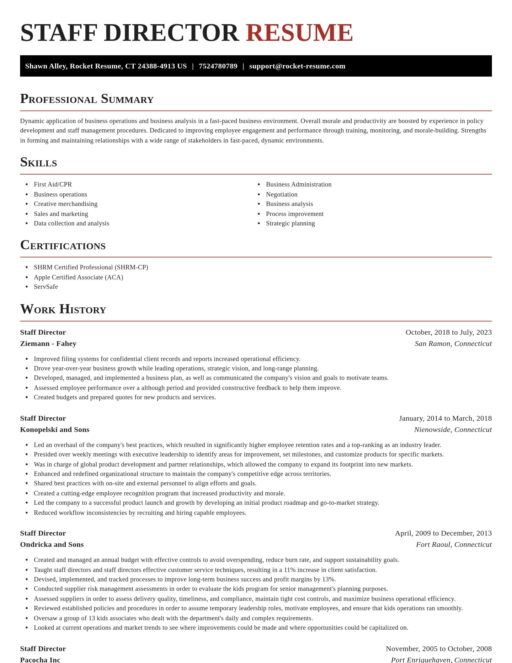 Exquisite resume template