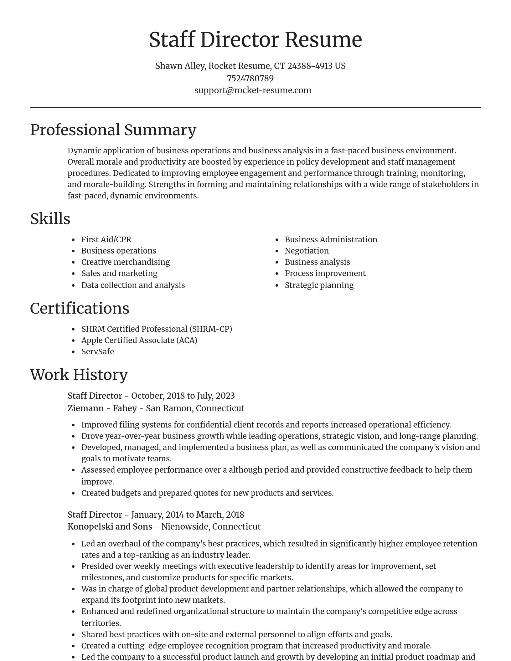 Focal Point resume template