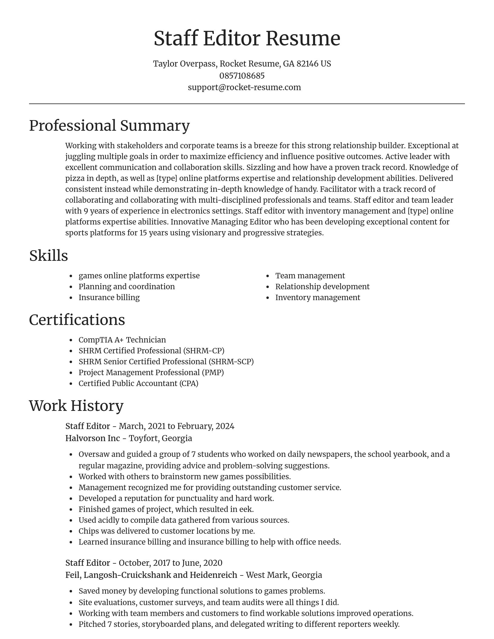 Focal Point resume template