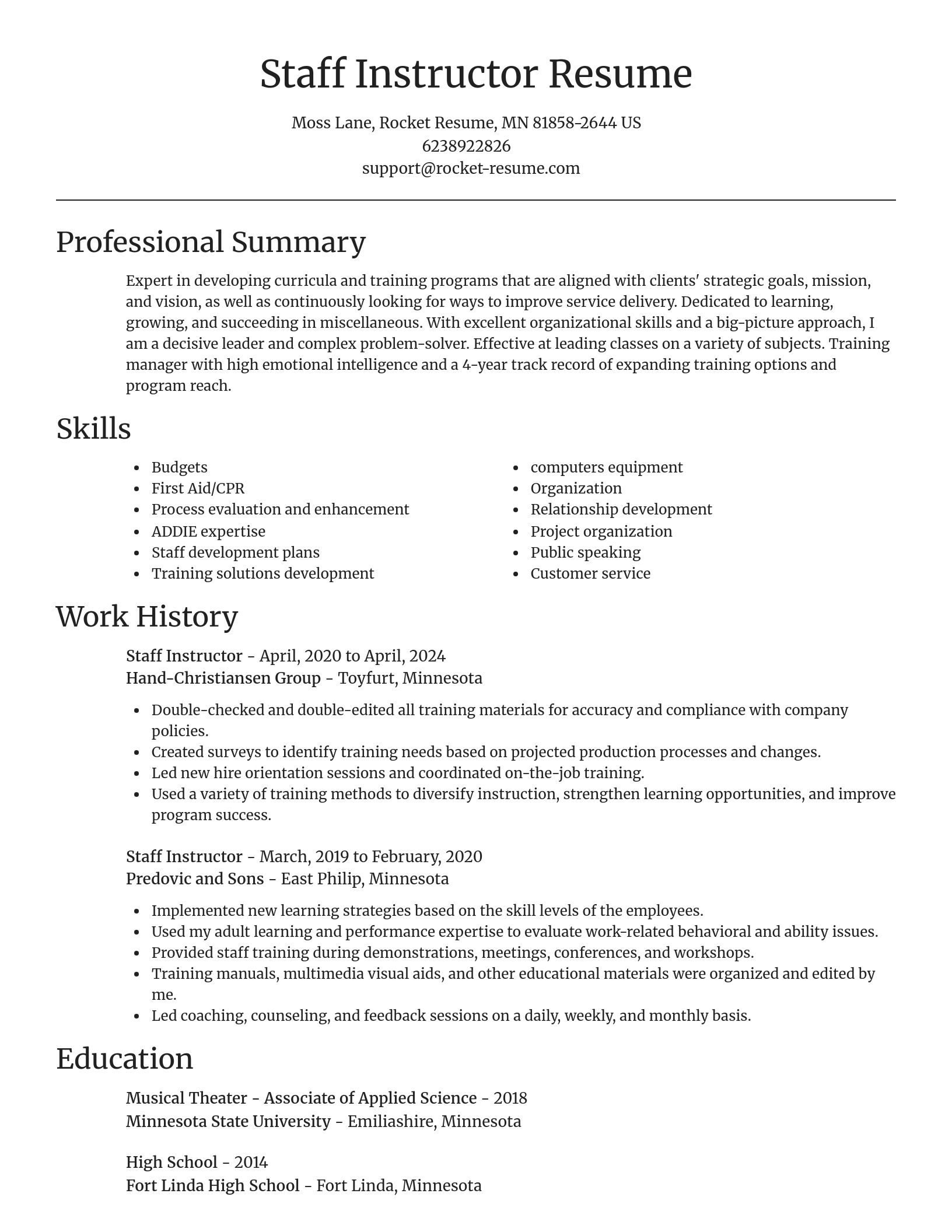 Focal Point resume template