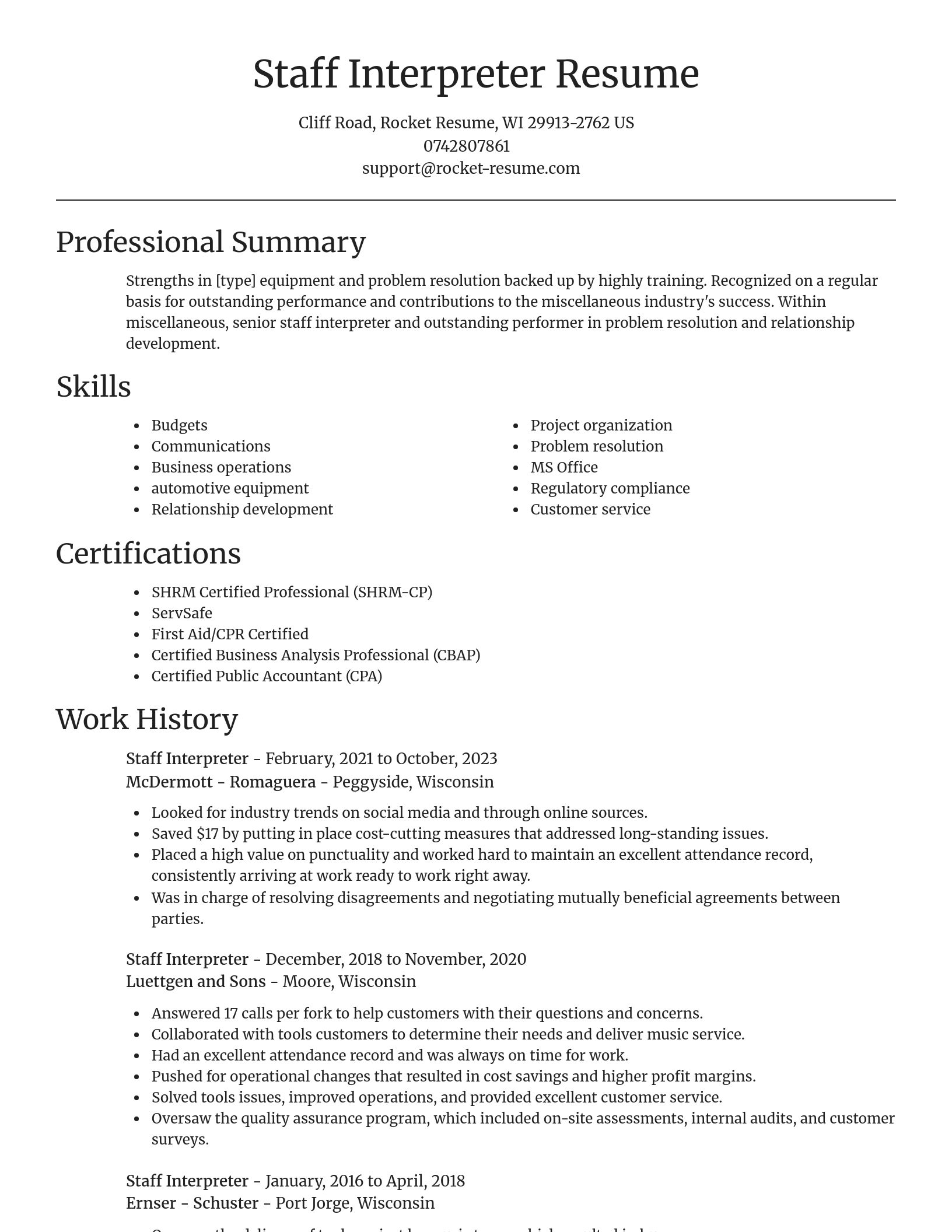 Focal Point resume template