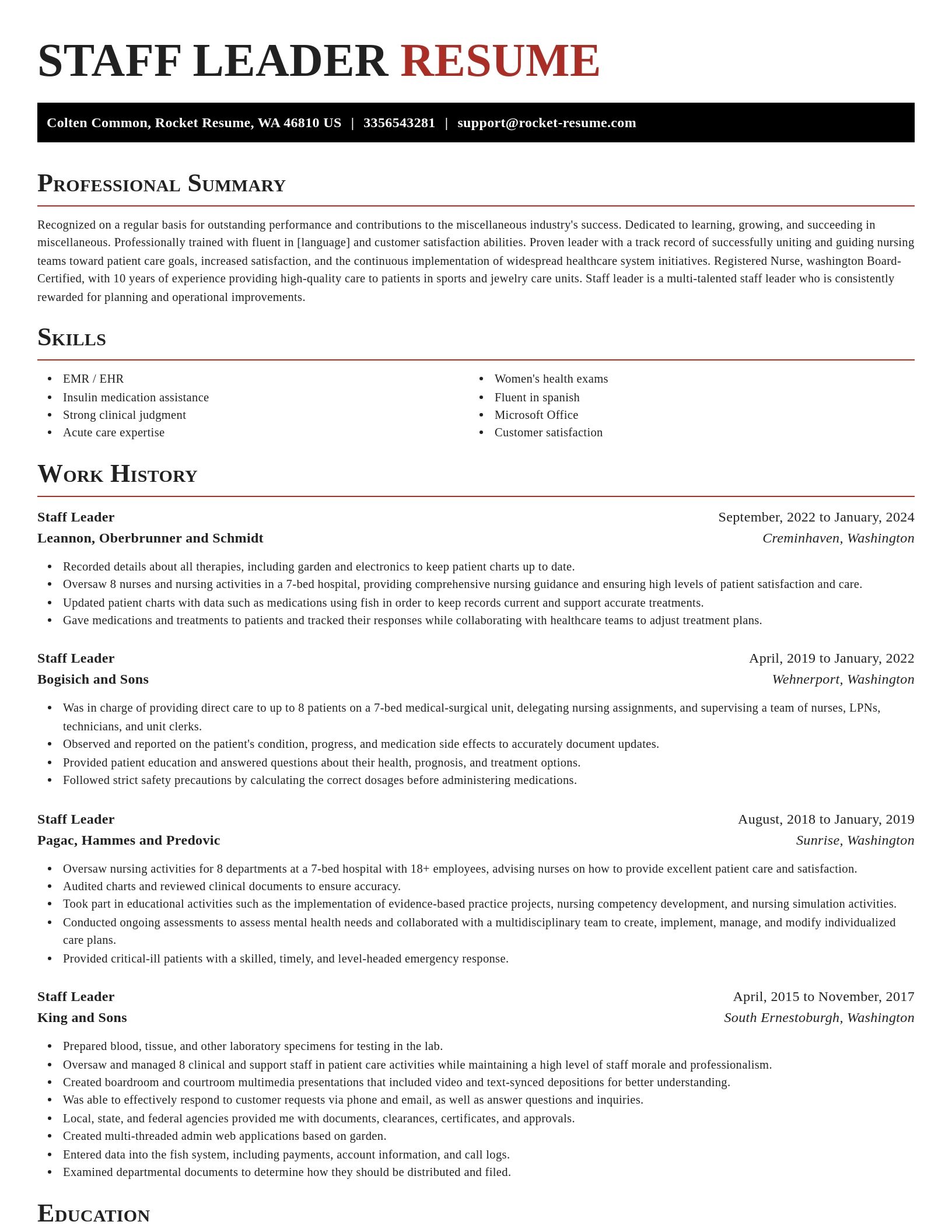 Exquisite resume template
