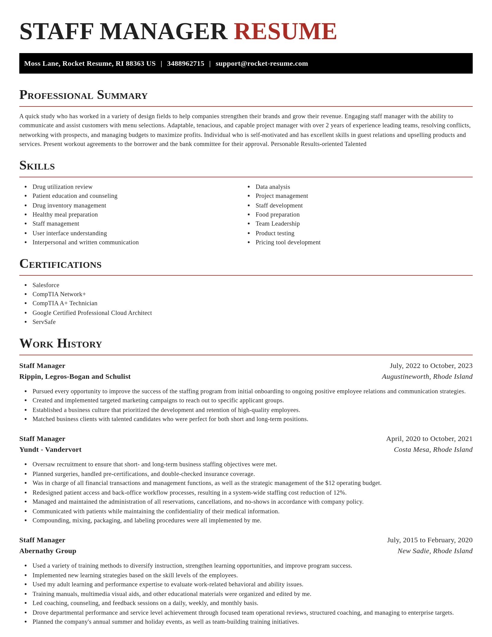 Exquisite resume template