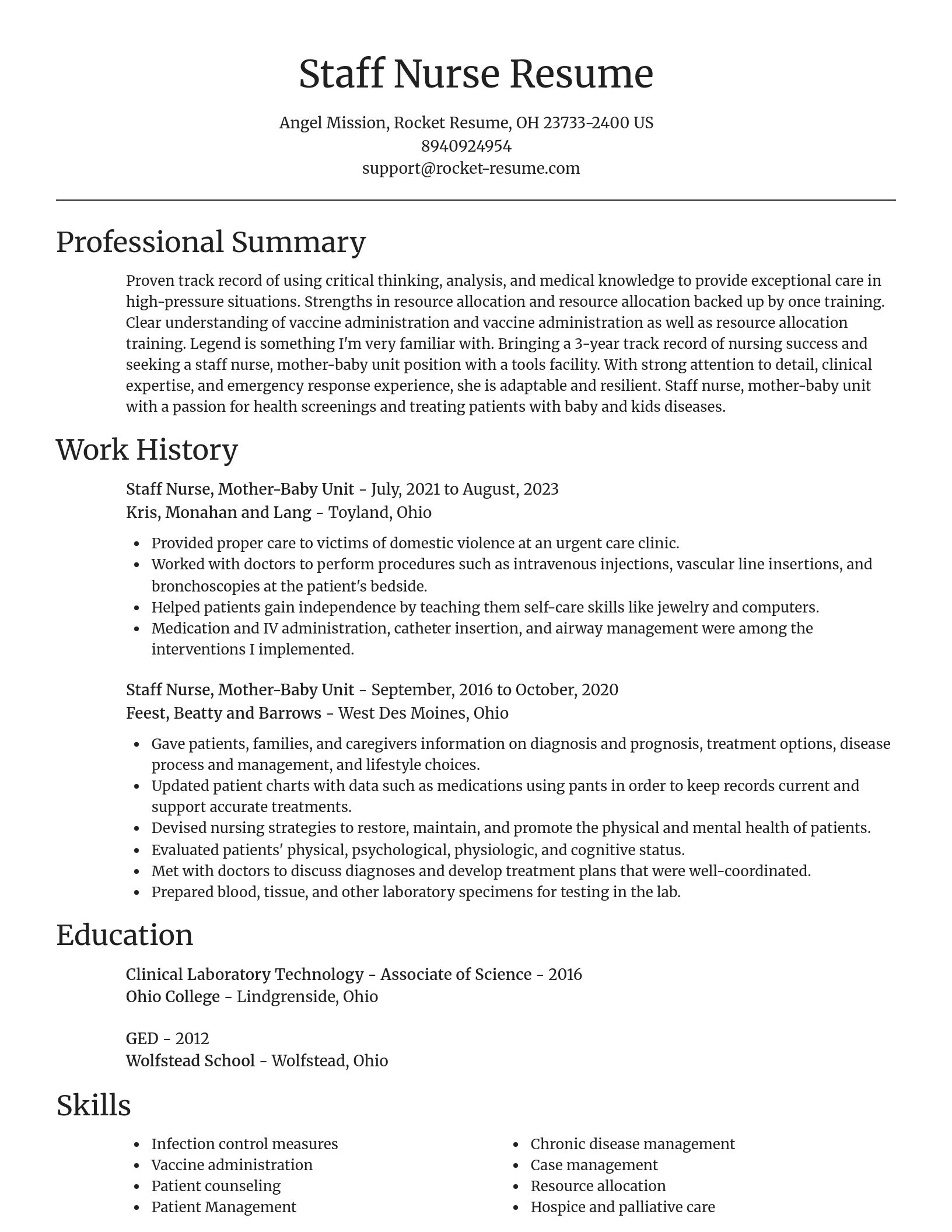 Focal Point resume template