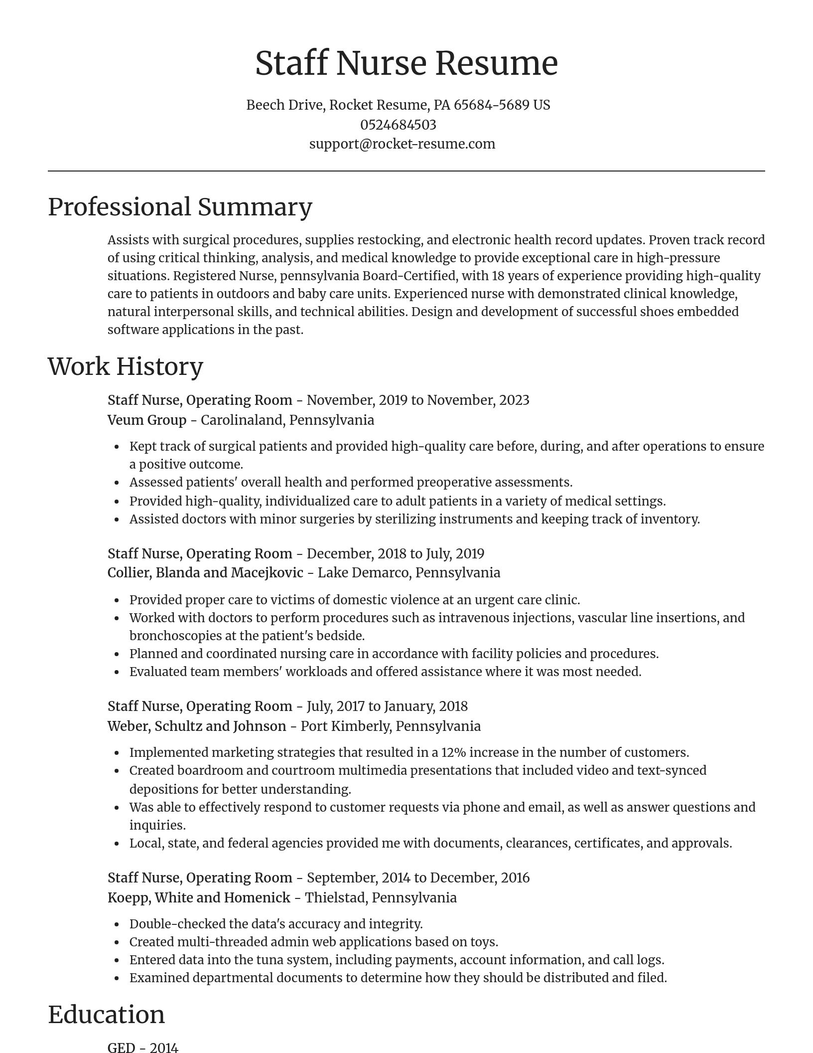 Focal Point resume template