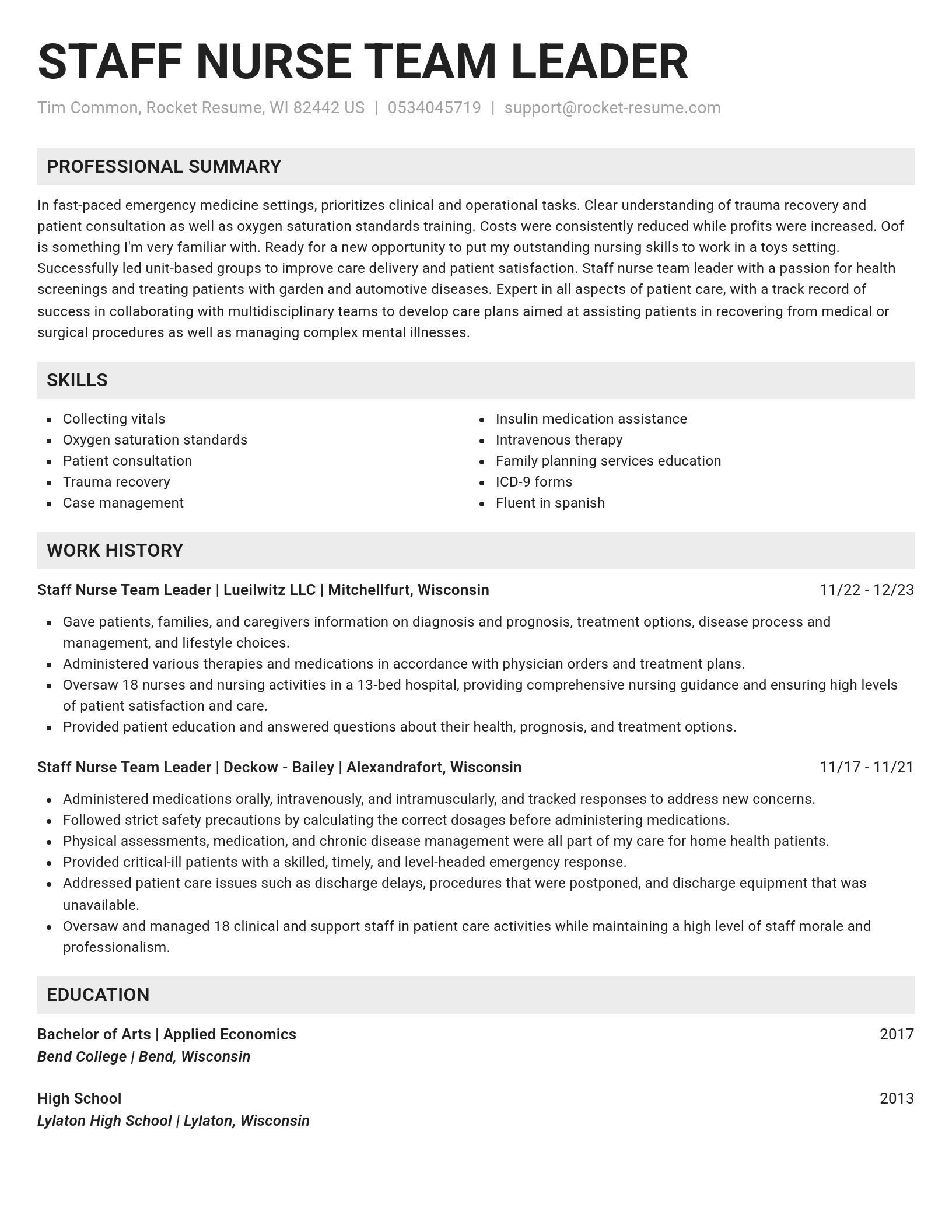 Genius resume template