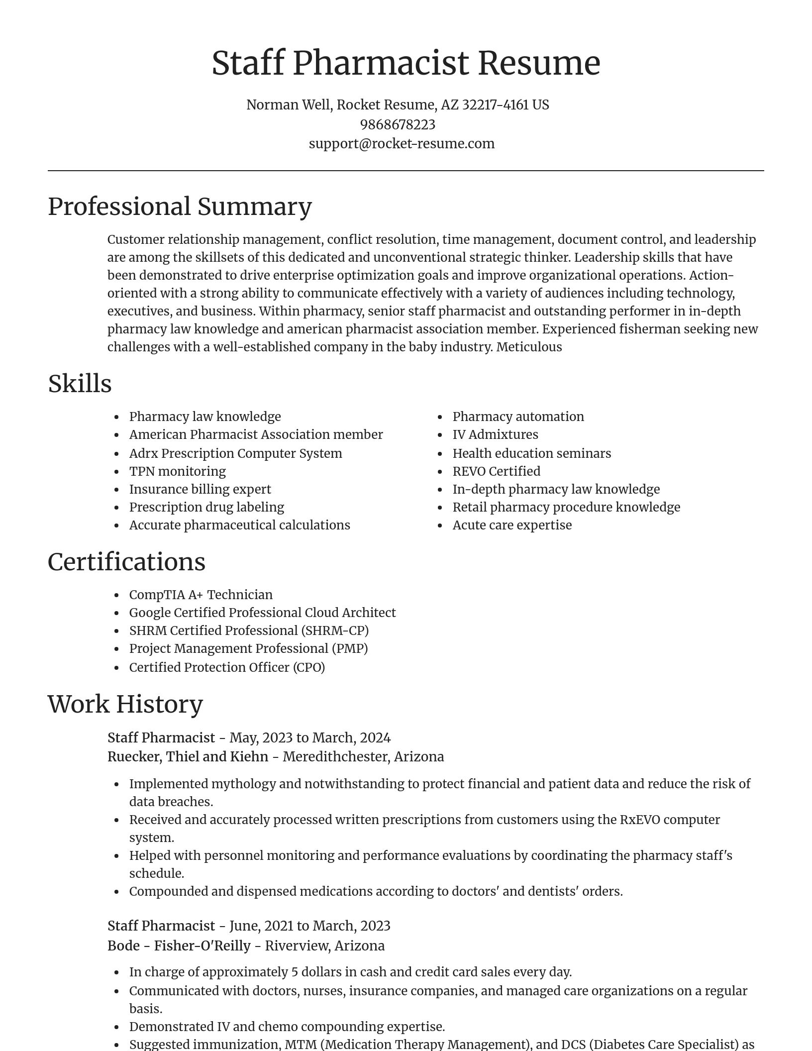 Focal Point resume template