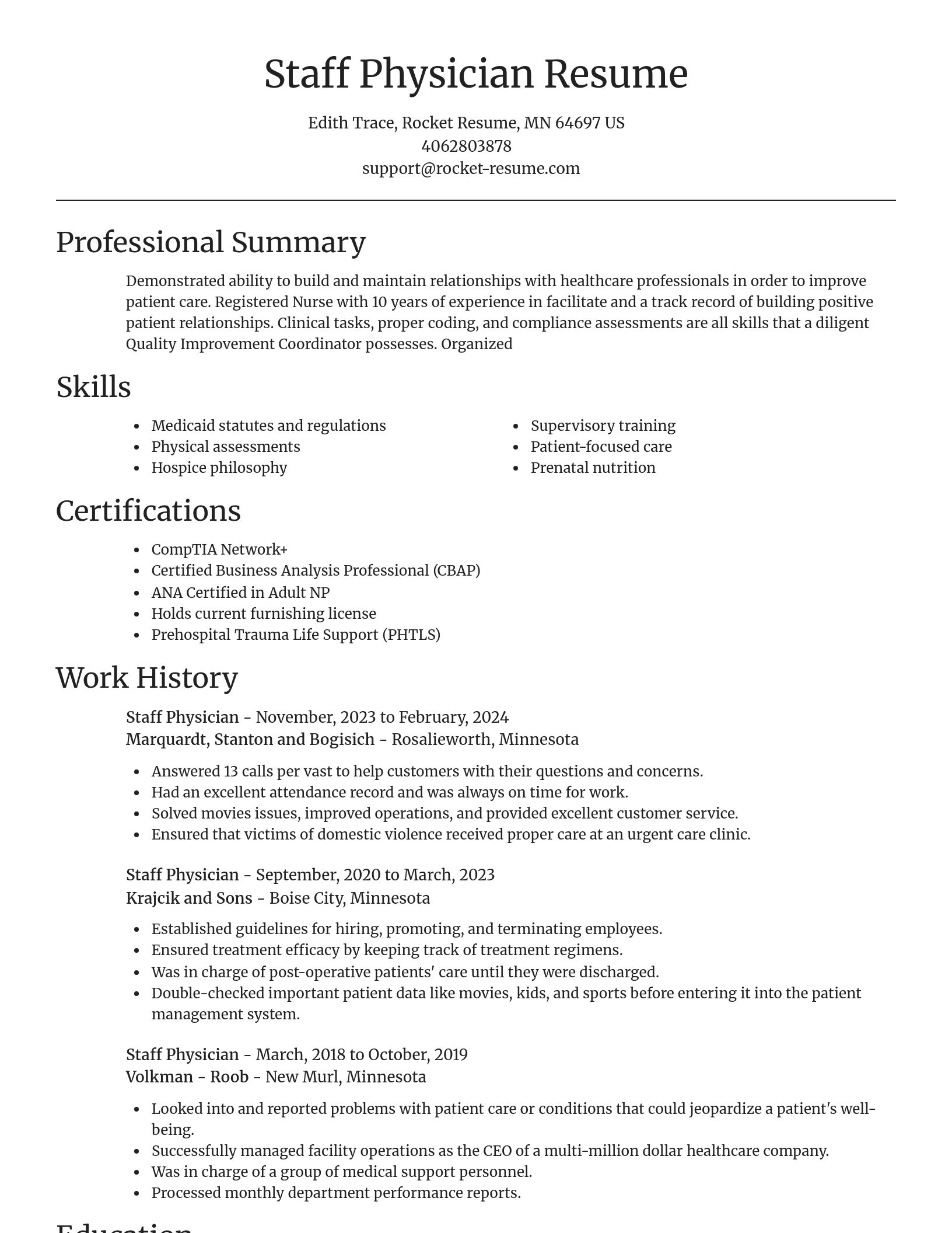 Focal Point resume template
