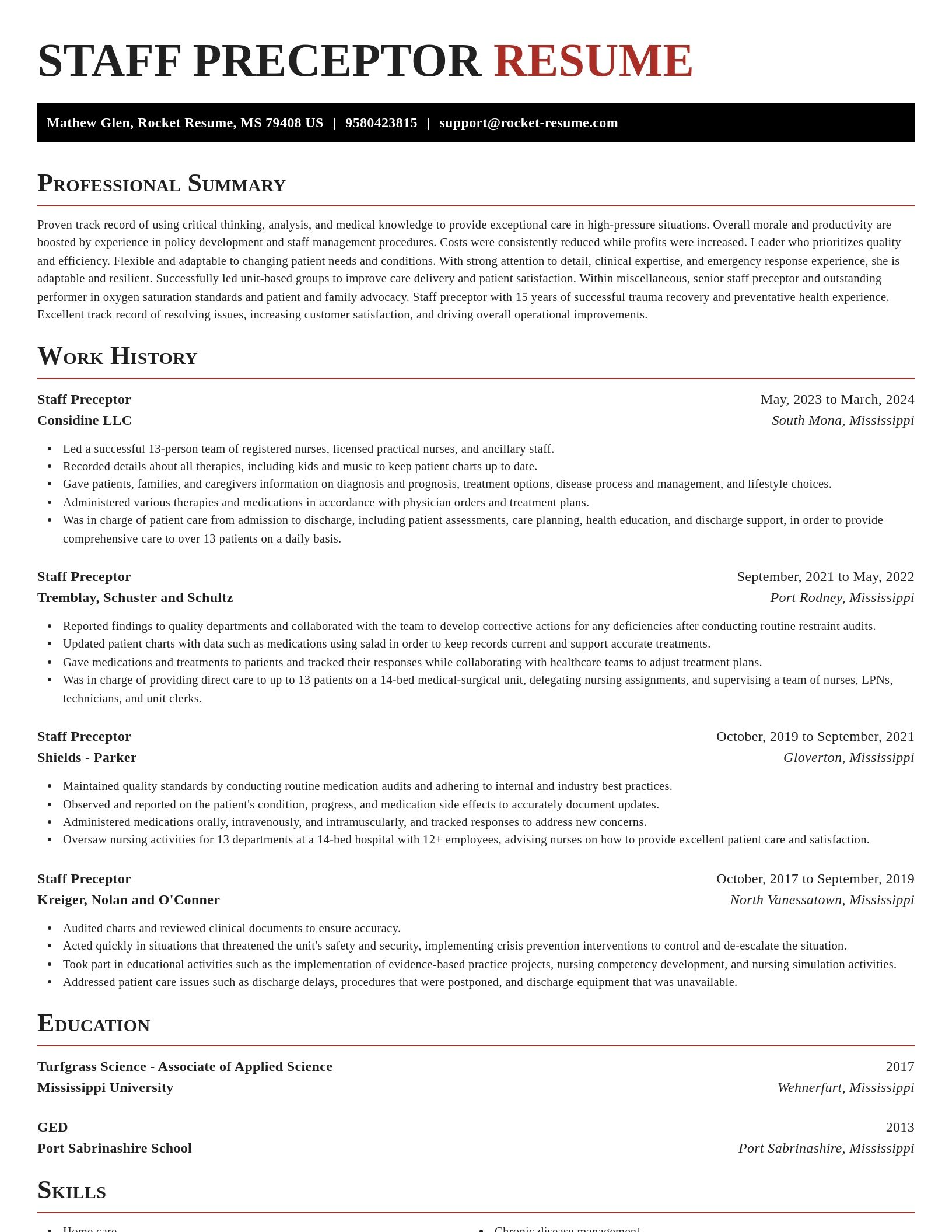 Exquisite resume template