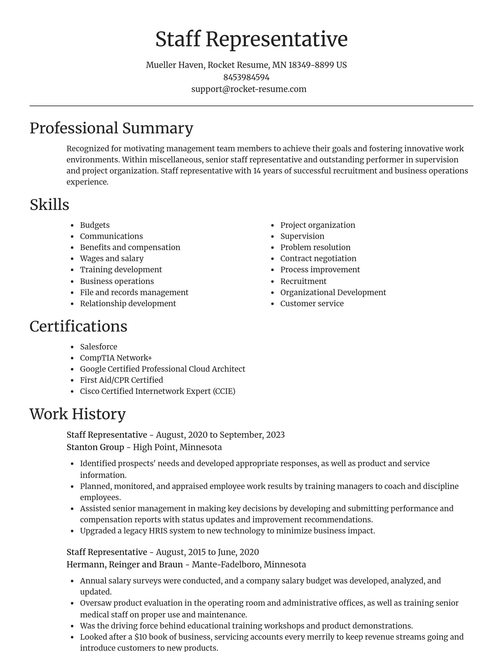 Focal Point resume template