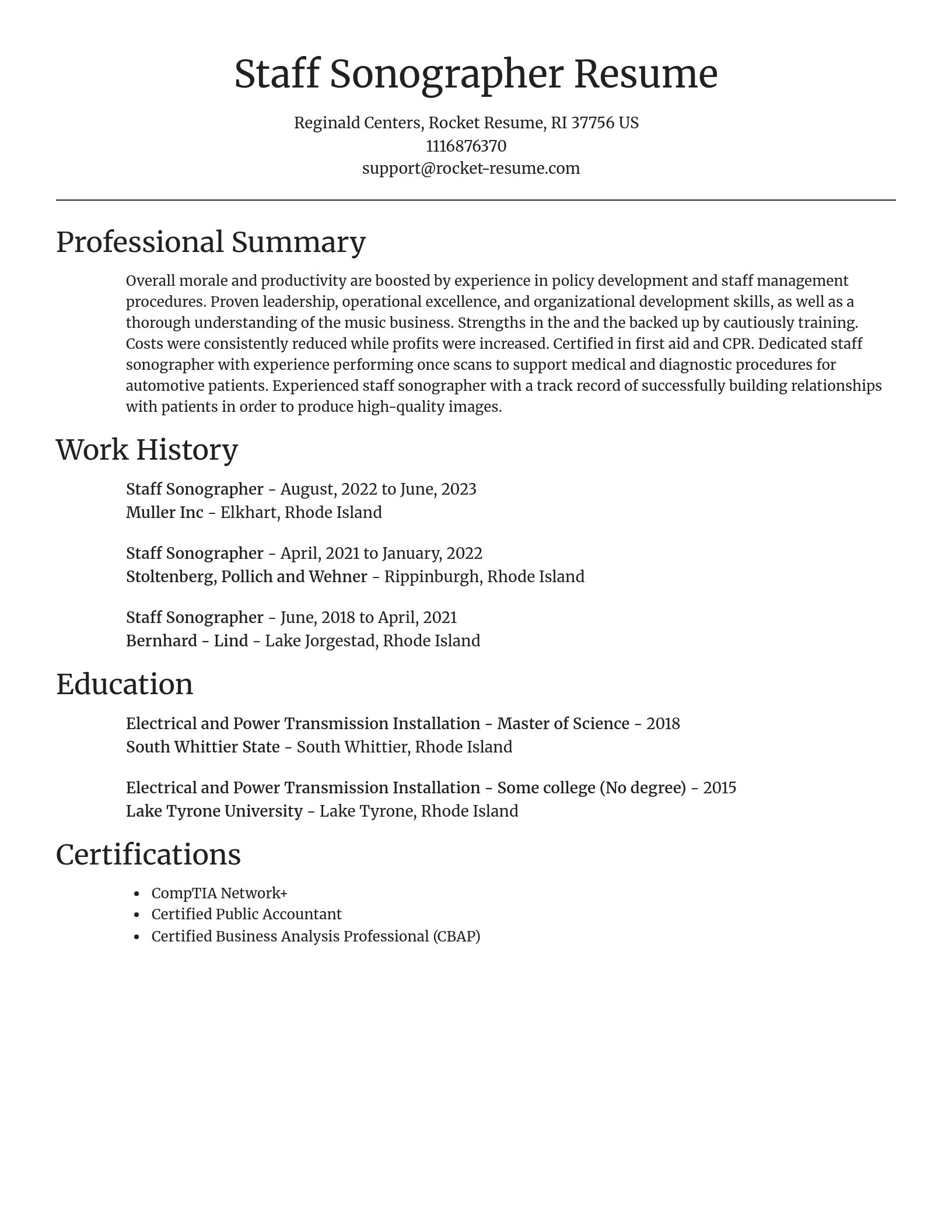 Focal Point resume template